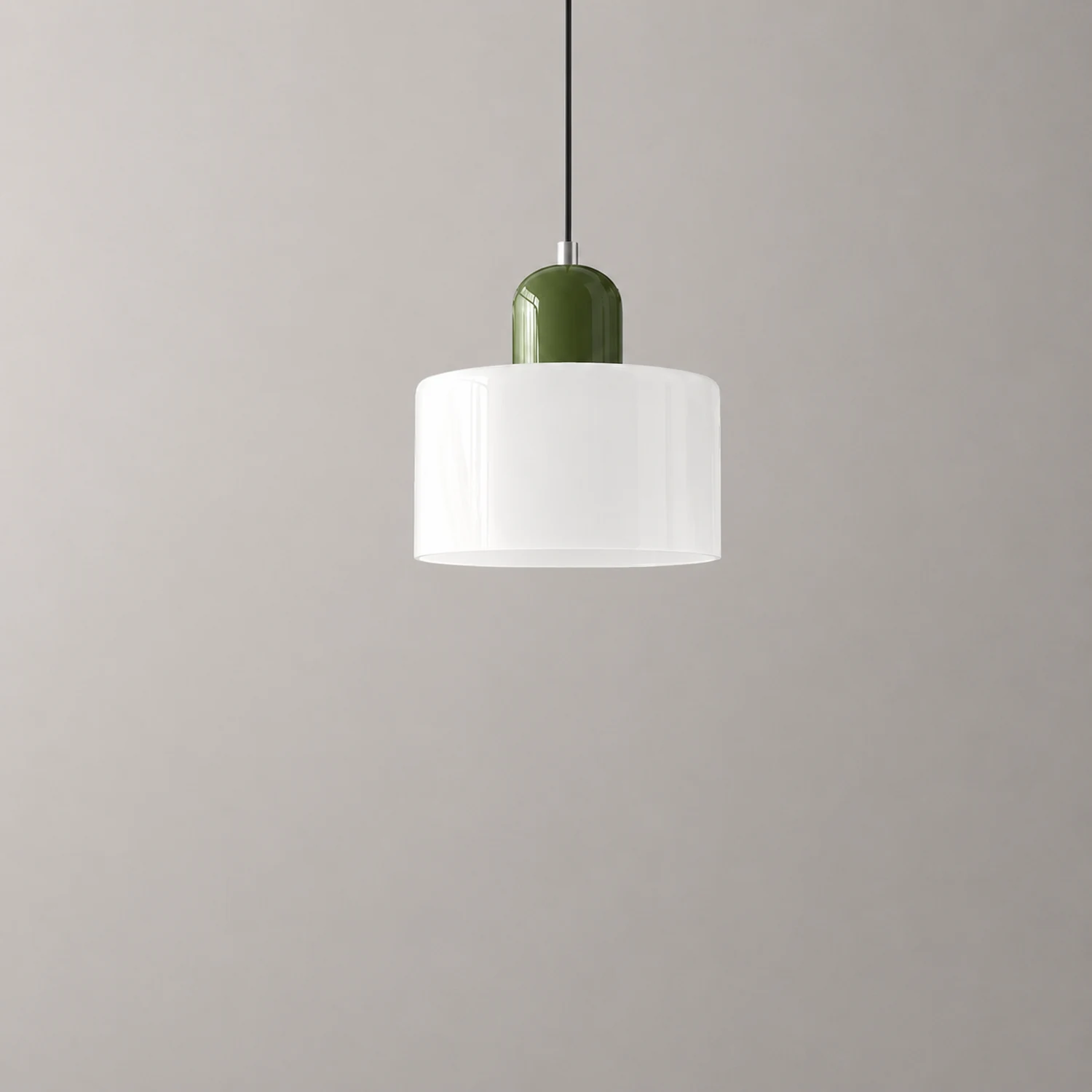 Morandi Modern White Glass Kitchen Island Pendant Light - Lumpaz