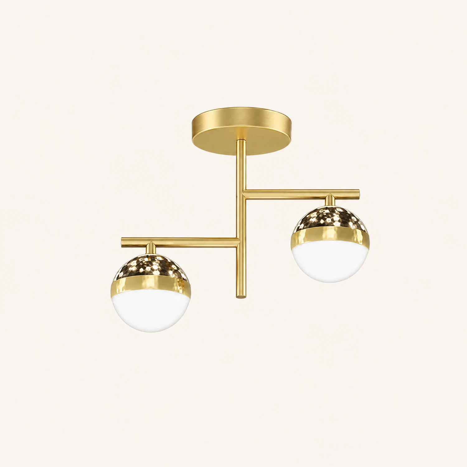 Madina Modern Ceiling Light Starry LED Flush Mount Black/Gold Corridor - Lumpaz