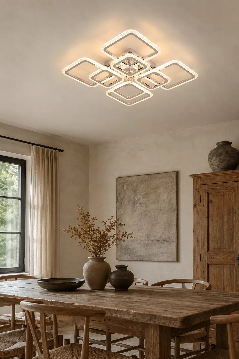 Lacey Modern Square Flush Mount Ceiling Light - Lumpaz