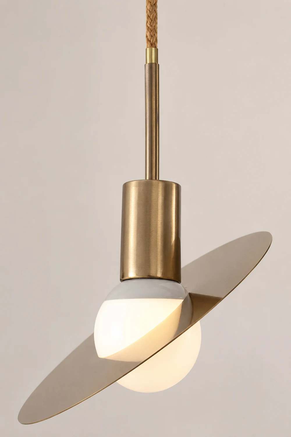 Cooley Modern Nordic Globe/Ring Metal/Glass Pendant Light, Gold - Lumpaz