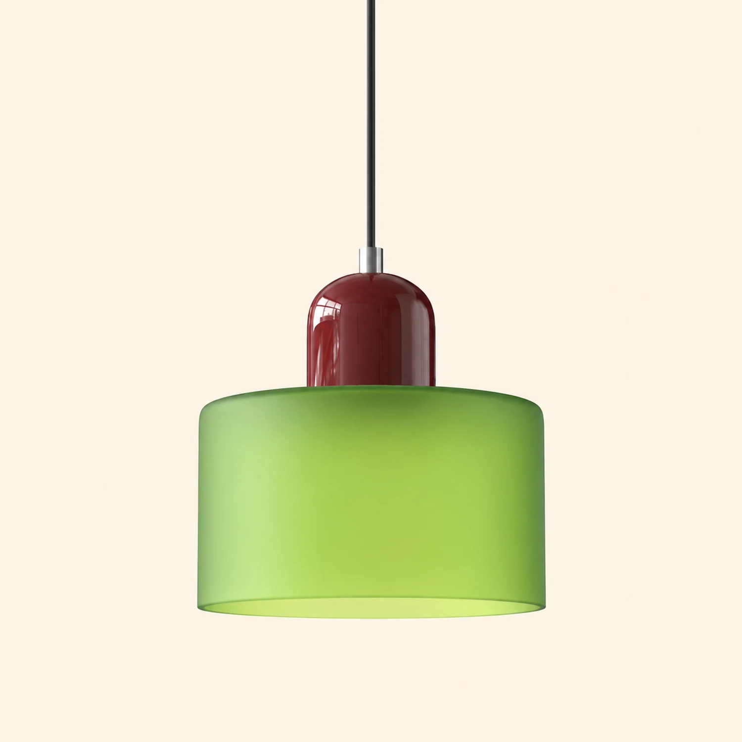 Morandi Modern White Glass Kitchen Island Pendant Light - Lumpaz