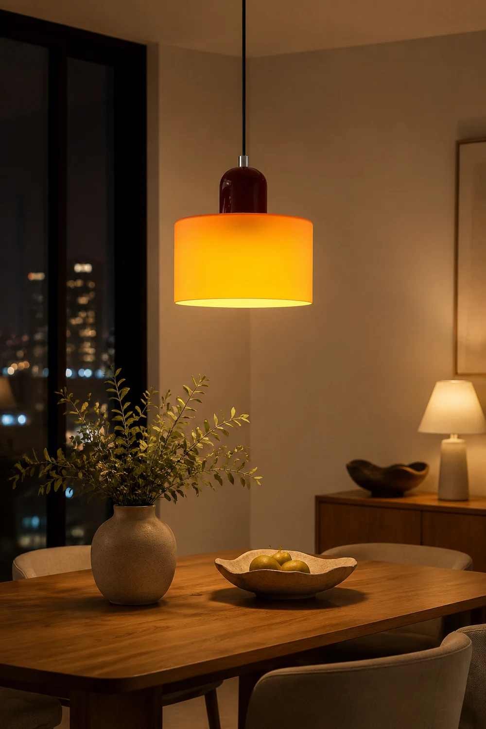 Morandi Modern White Glass Kitchen Island Pendant Light - Lumpaz
