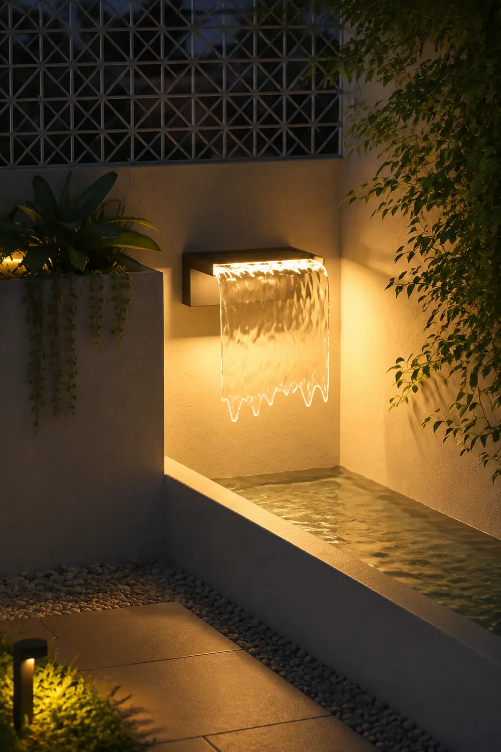 Isaac Modern Minimalist Metal/Acrylic Solar Waterproof Outdoor Wall Lamp, Black - Lumpaz