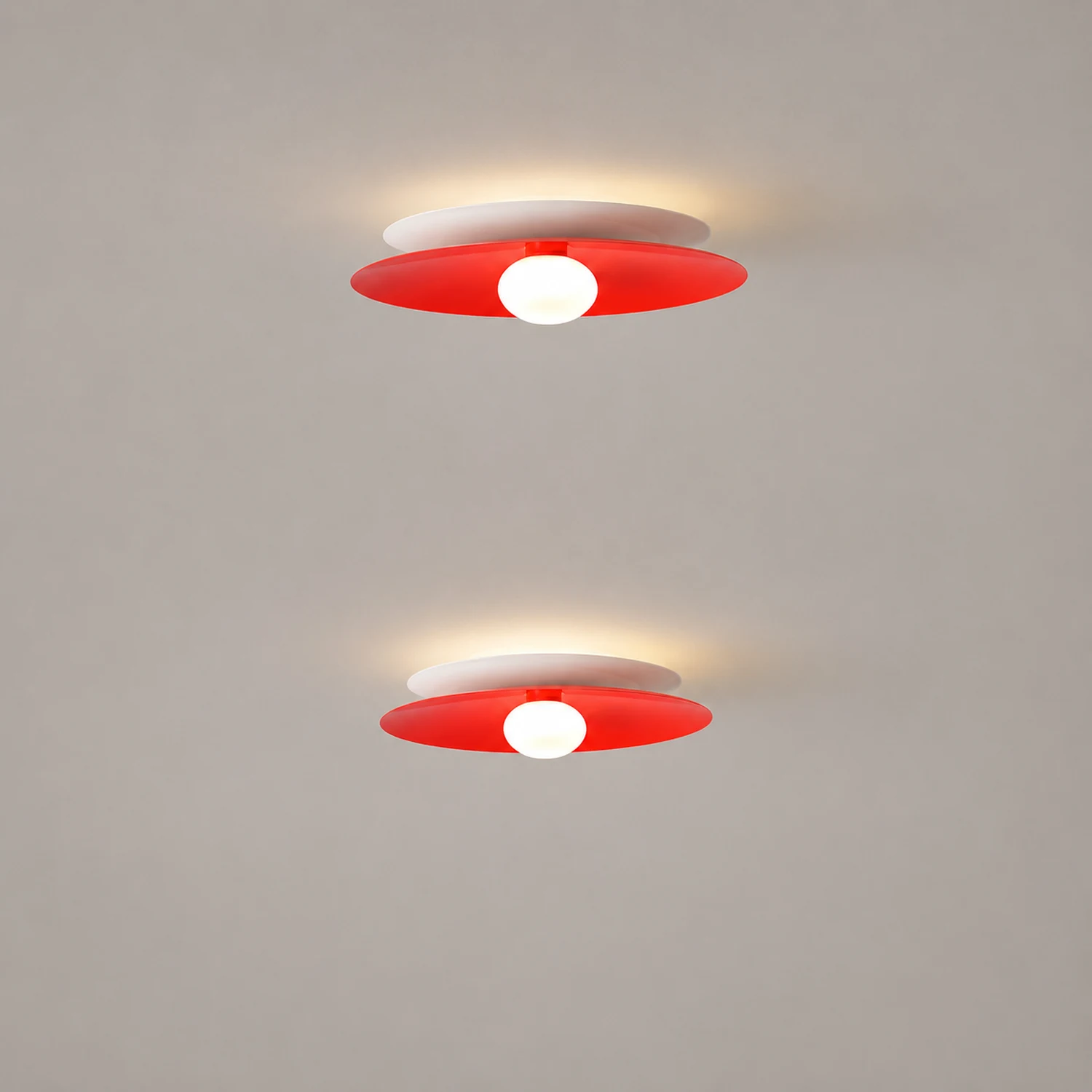 Bella Modern LED Ceiling Light White Red Black Lamp Metal Balcony - Lumpaz