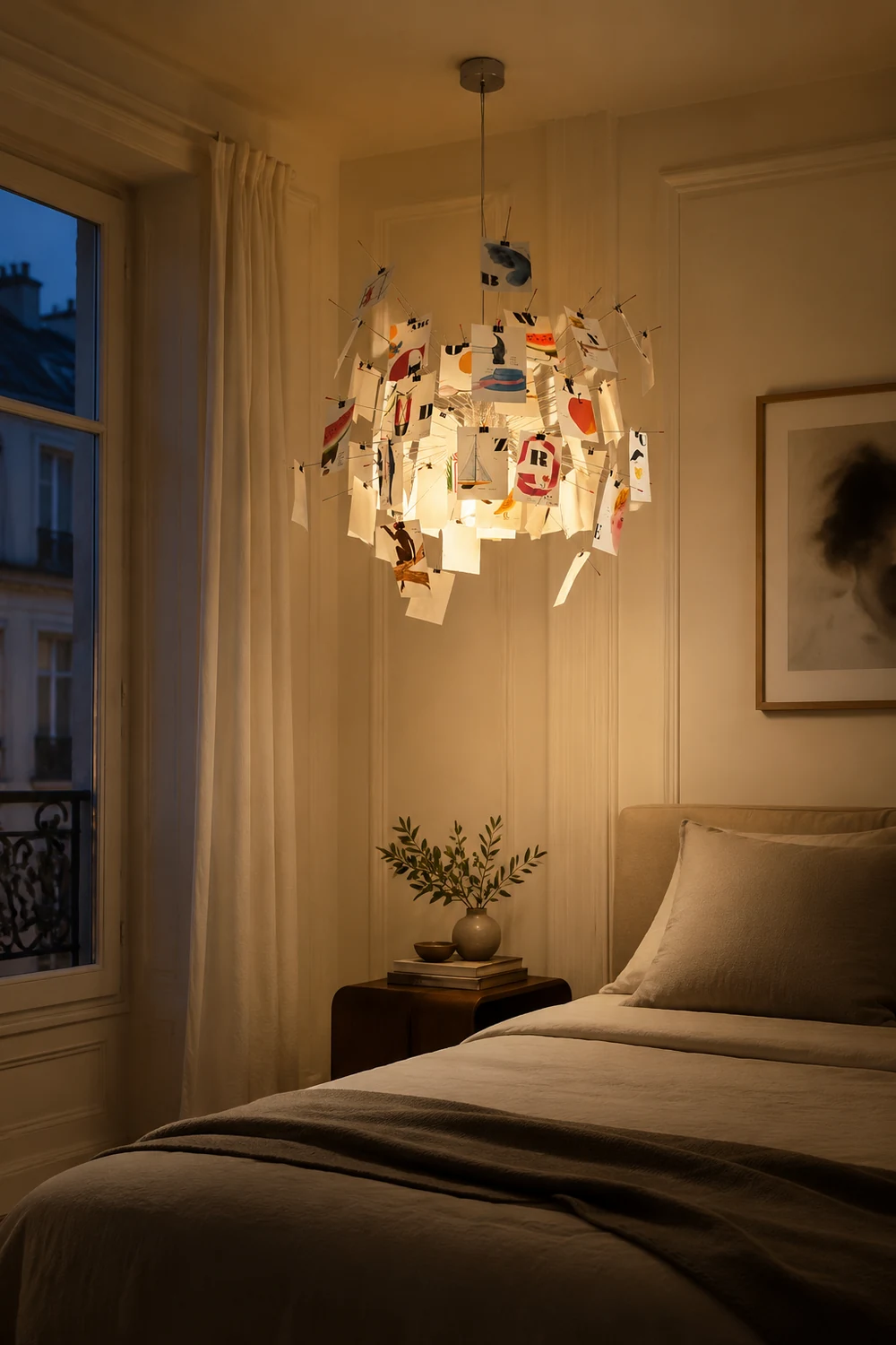 Renée Creative Picture Pendant Light Art Deco Bedroom Living Room - Lumpaz