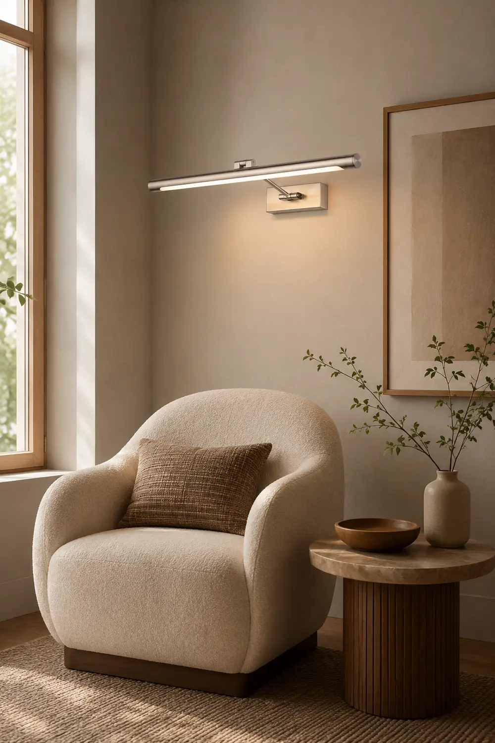 Leigh Modern Linear Metal/Acrylic Wall Lamp, Champagne Gold - Lumpaz