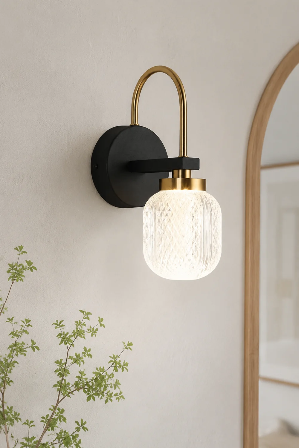 Blair Modern Metal/Acrylic Wall Lamp, 2 Style - Lumpaz
