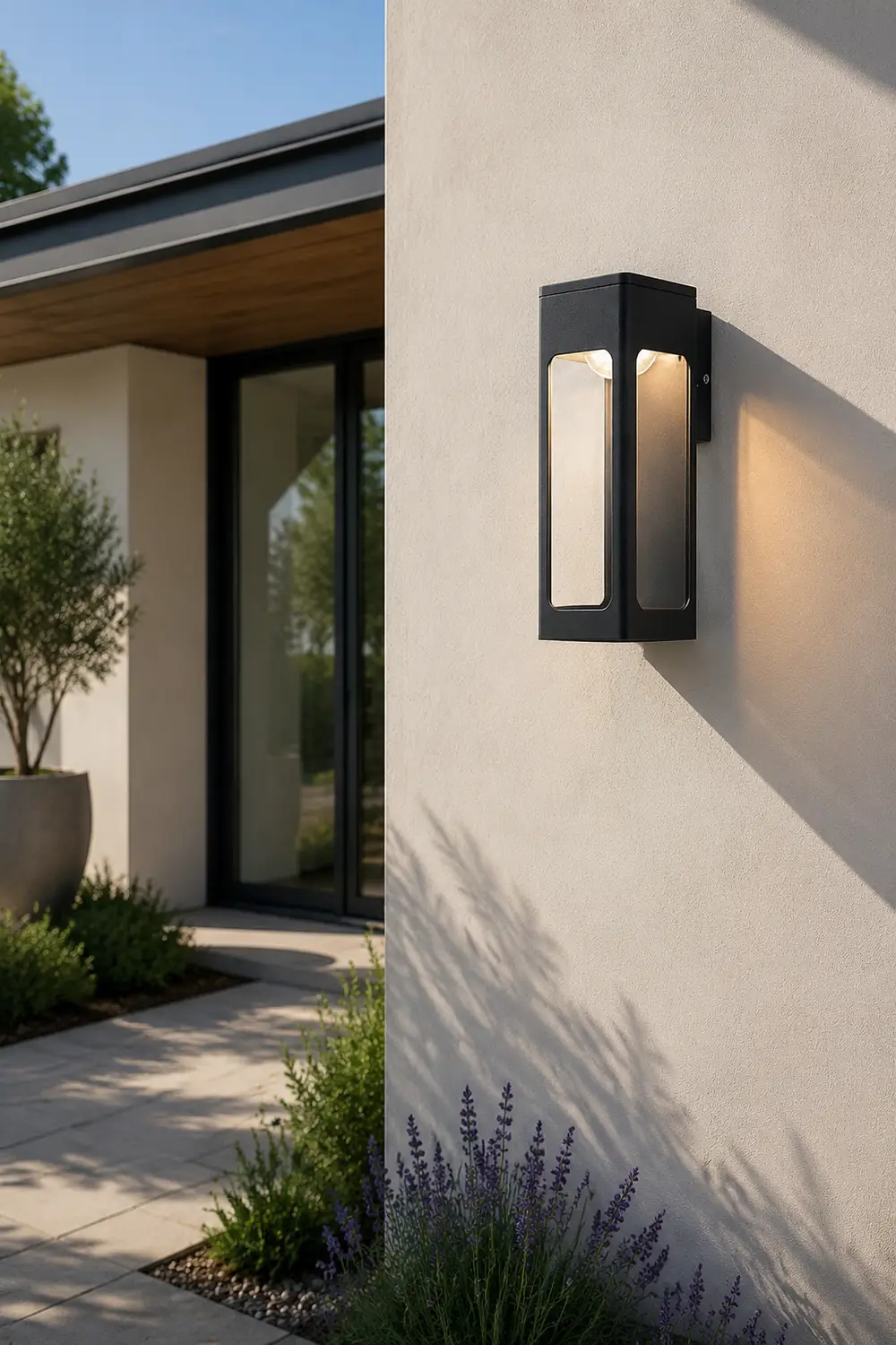 Orr Modern Waterproof Minimalist Geometric Outdoor Wall Light - Lumpaz