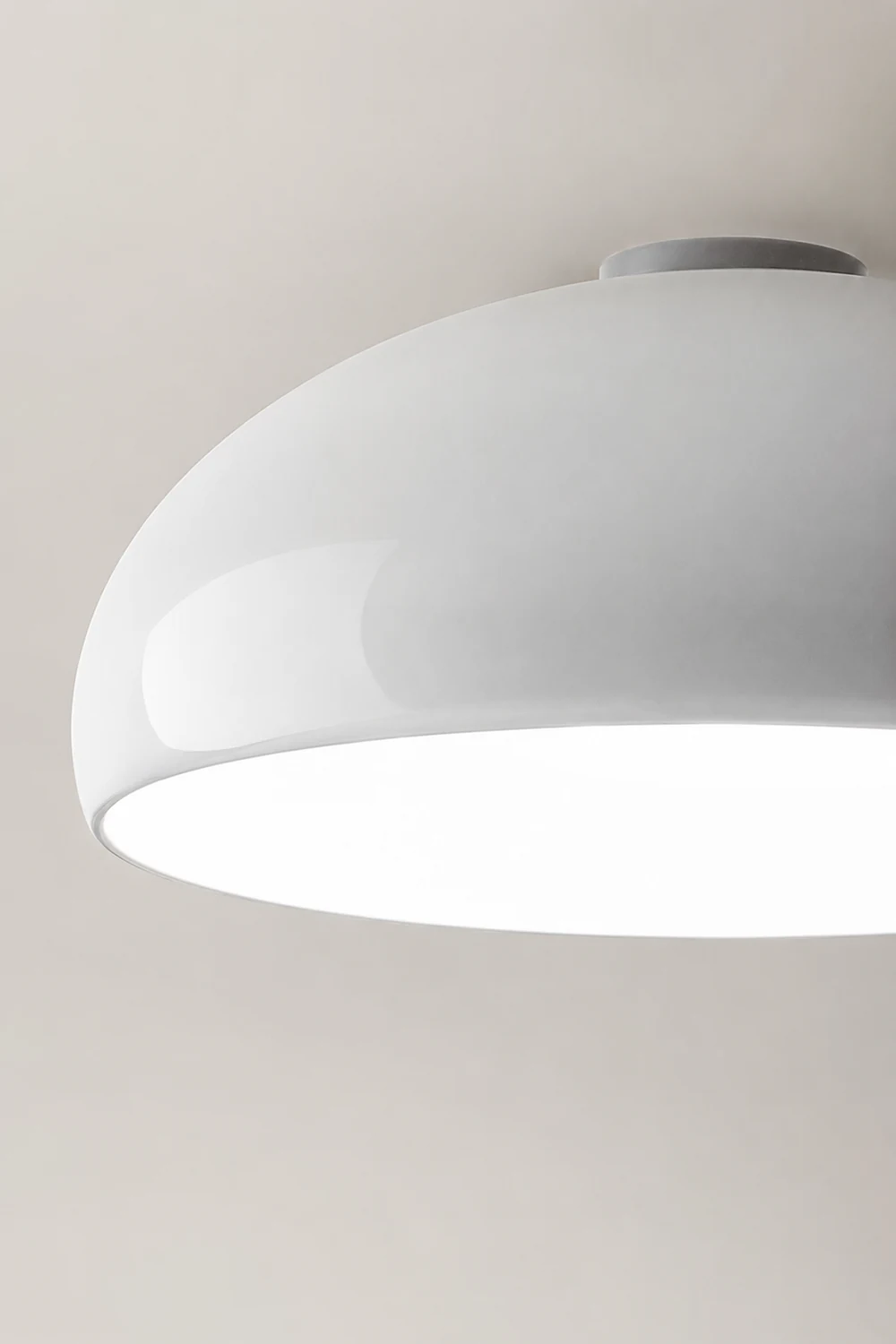 Morandi Vintage LED Ceiling Light White/Black/Red/Orange Metal Bedroom/Living Room - Lumpaz