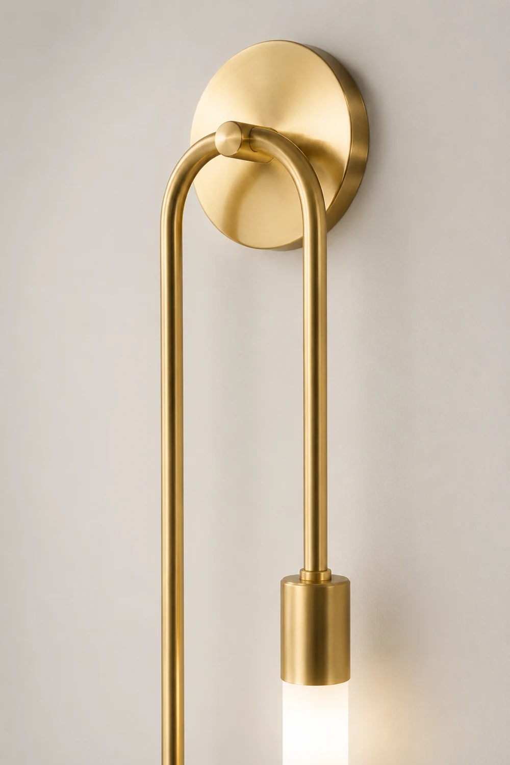 Meza Modern Stick Wall Sconce Gold Metal for Bedeside - Lumpaz