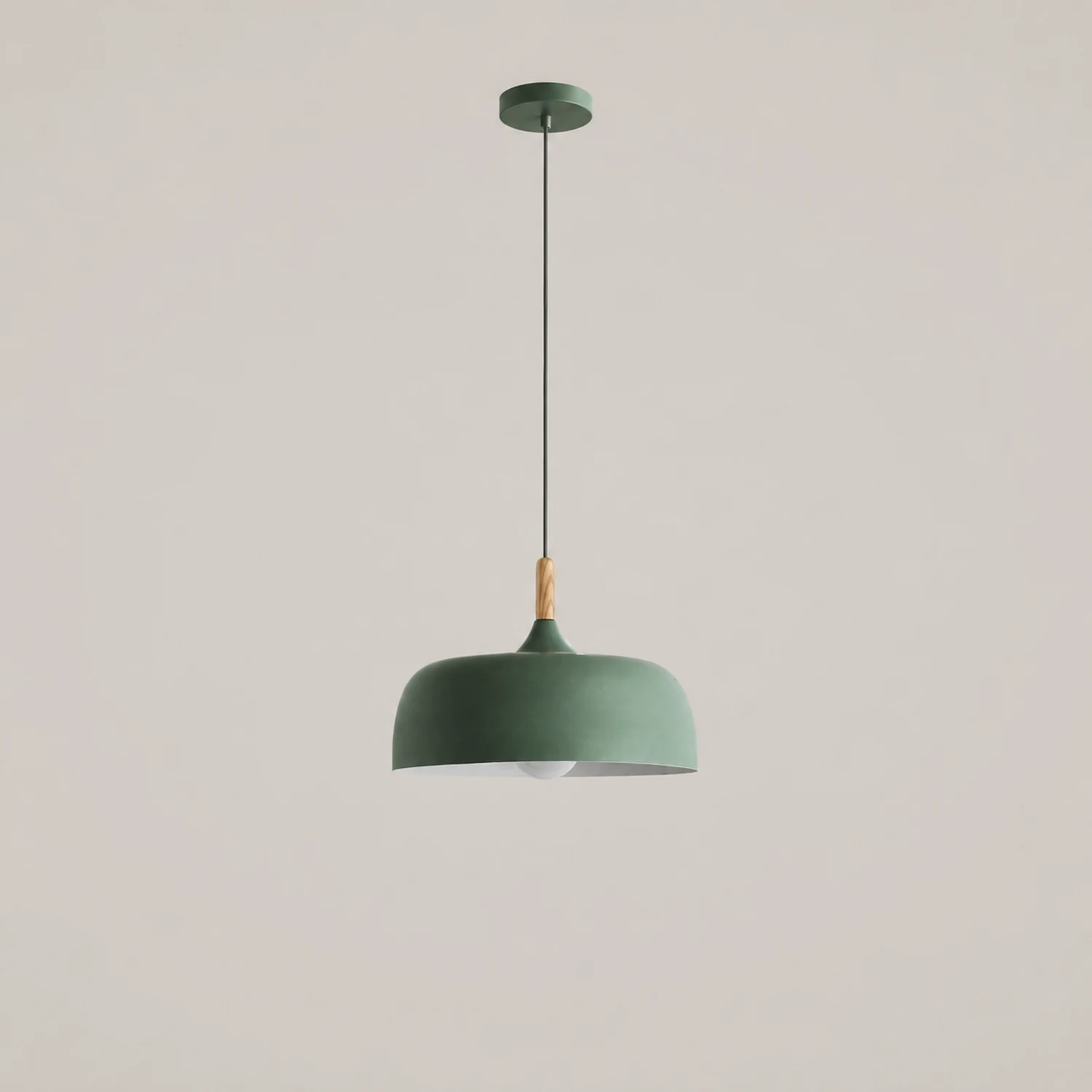 Leilani Modern Pendant Light Dome Macaron Metal Dining Room - Lumpaz