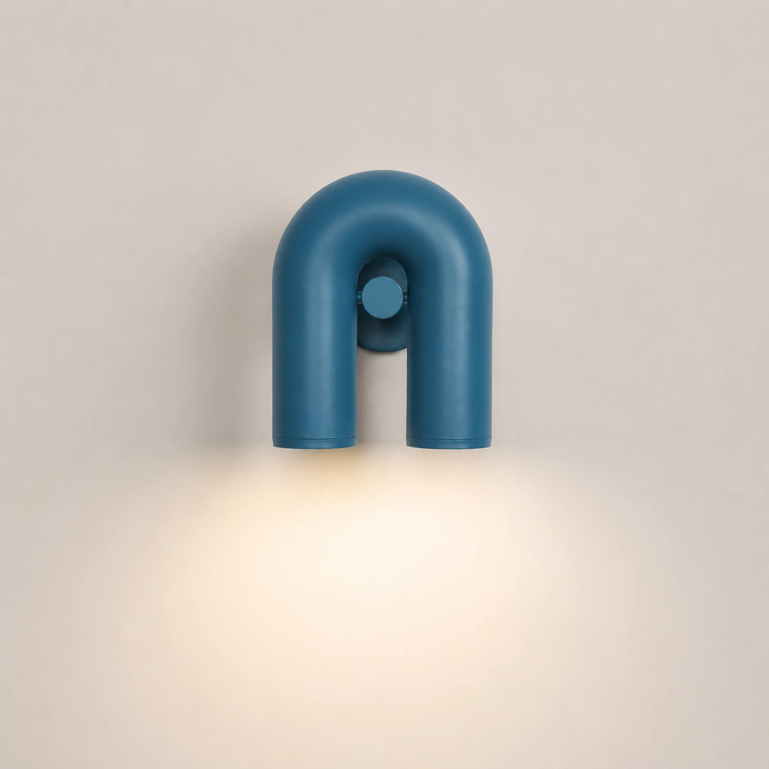 Felix Wall Lamp U-shaped Design LED Metal, Black/Blue/Gray/Red, Bedroom - Lumpaz