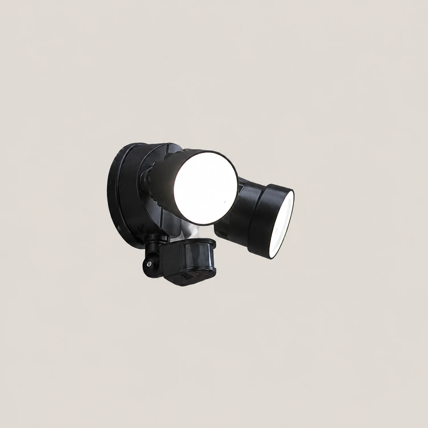 Orr Modern Camera Shape Metal/Acrylic Outdoor Waterproof Wall Lamp Spotlight, Black - Lumpaz