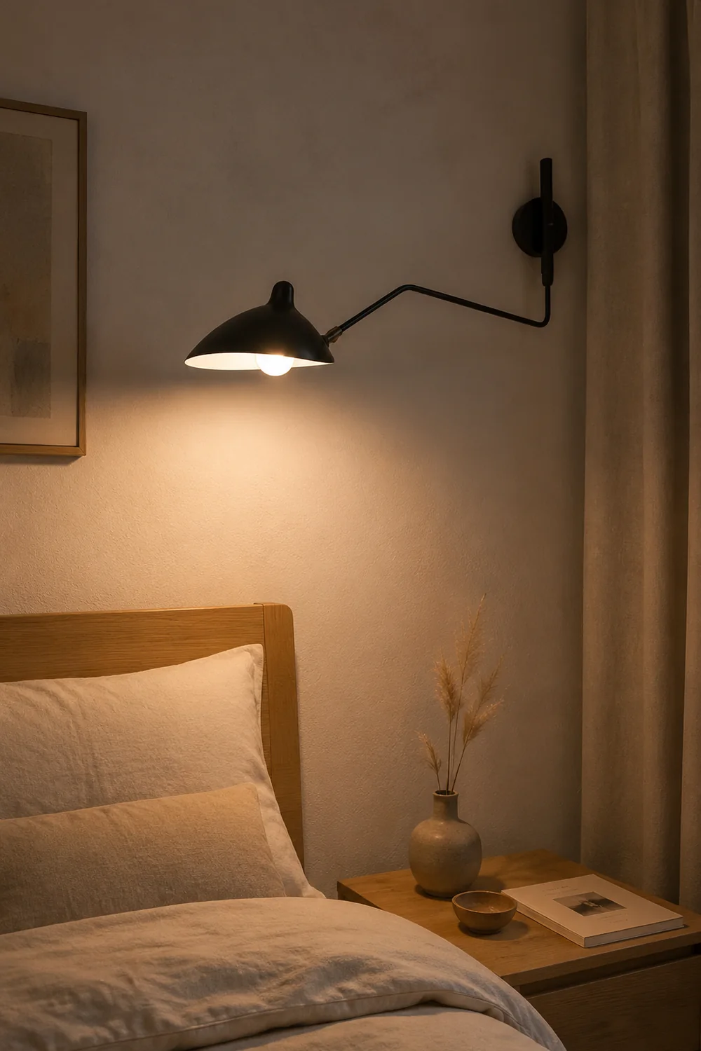 Schmitt Wall Lamp Industry, Metal, Black, Living Room - Lumpaz
