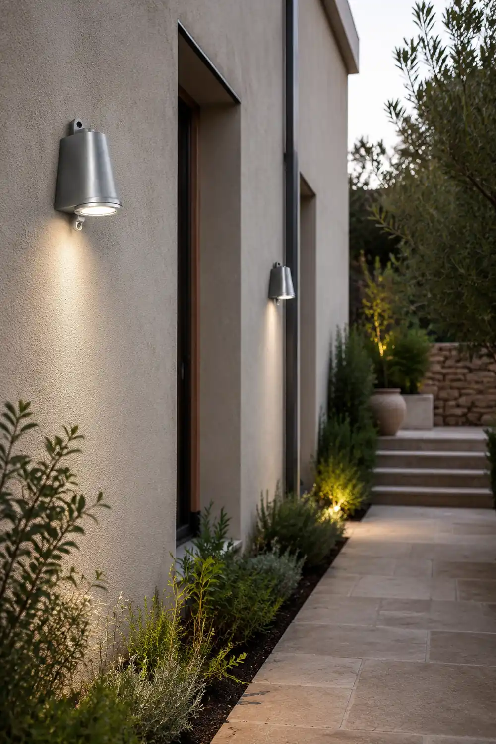 Orr Industrial Metal Bell Shaped Outdoor Wall Lamp, Black/Gray/Coppery/Aluminum - Lumpaz