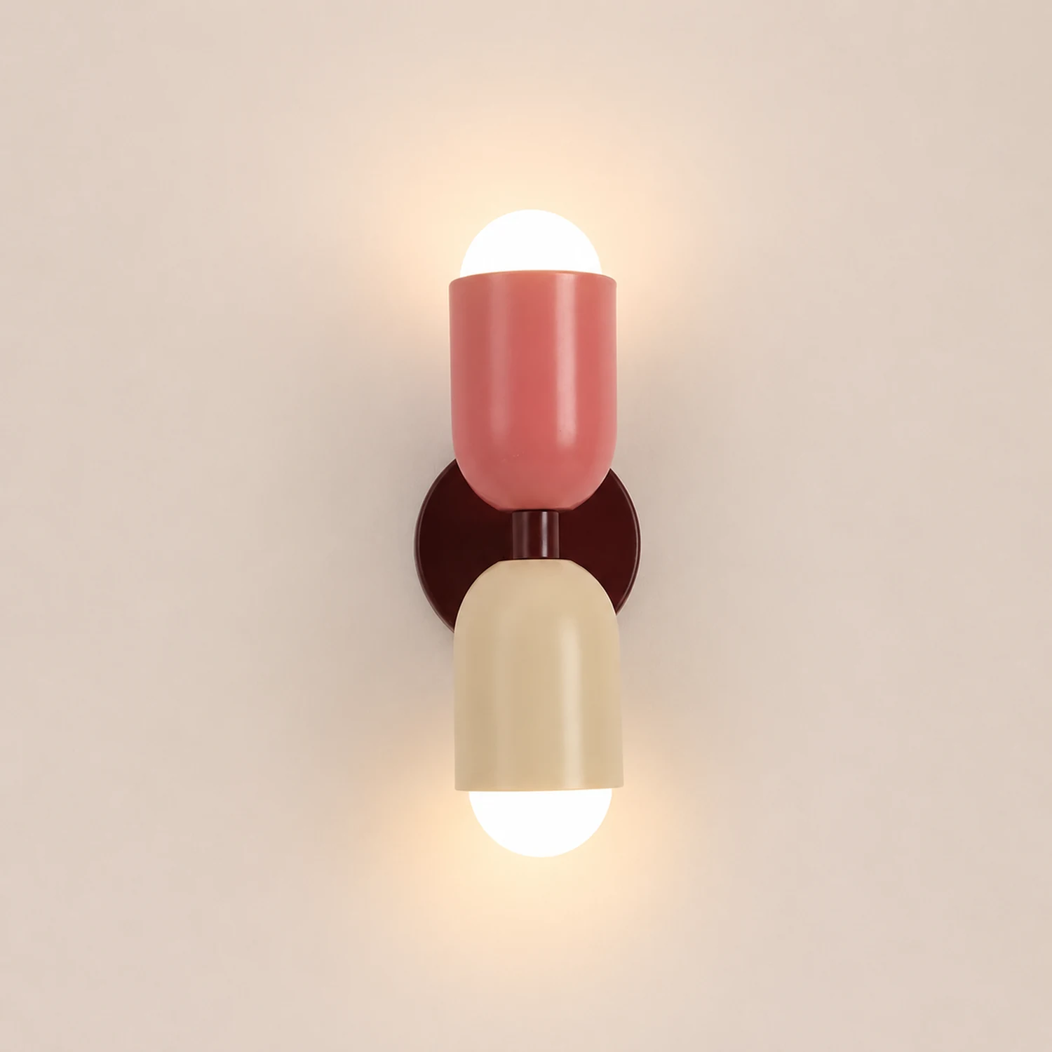 Morandi Modern Art Decoration Double-Headed Colorful Wall Lamp - Lumpaz
