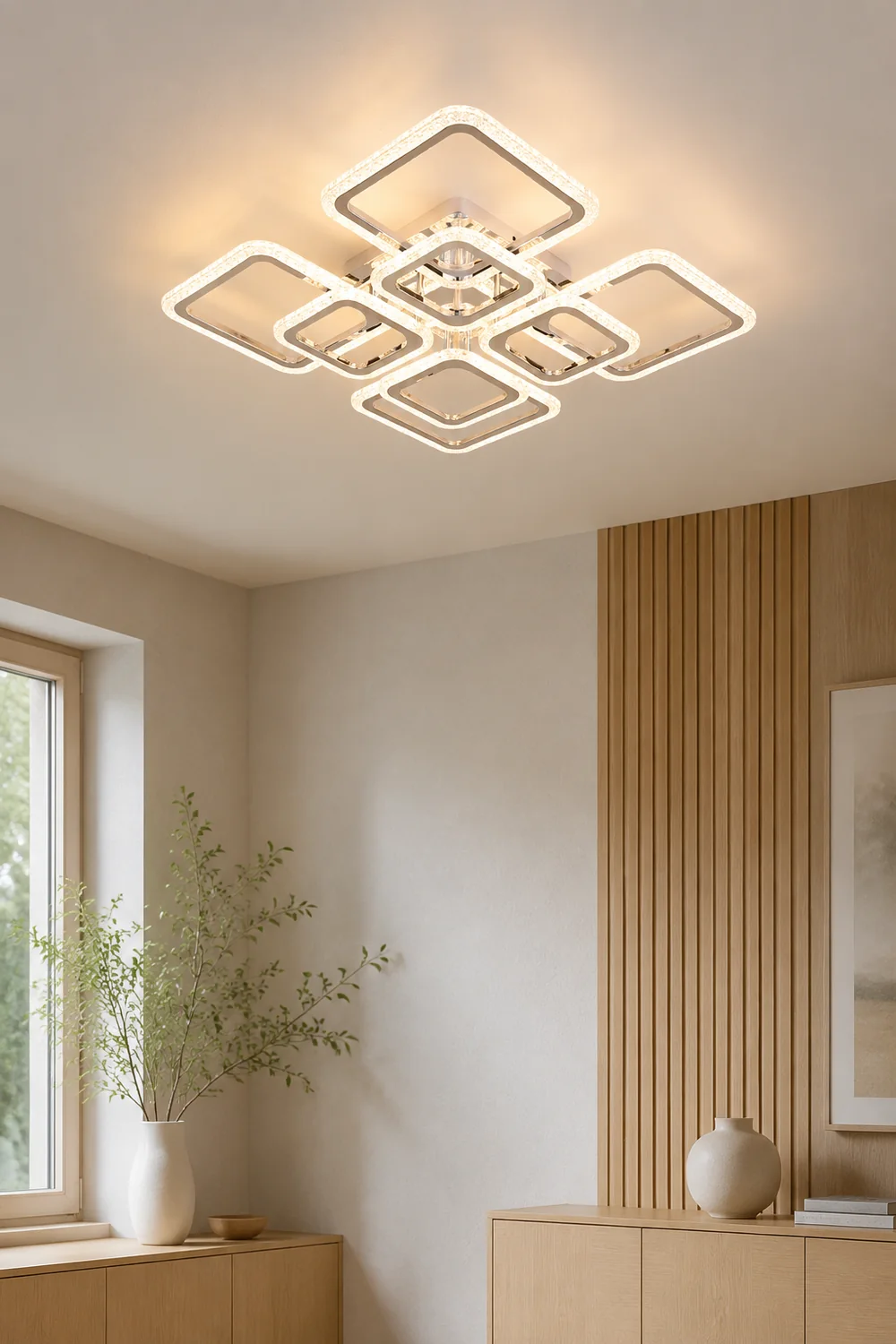 Lacey Modern Square Flush Mount Ceiling Light - Lumpaz