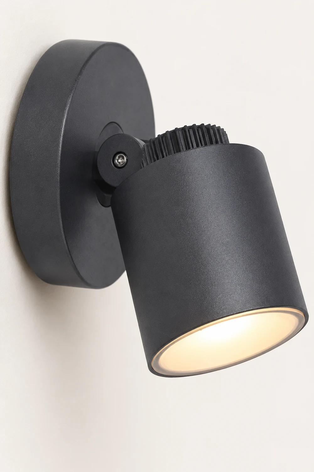 Orr Modern Camera Shape Metal/Acrylic Outdoor Waterproof Wall Lamp Spotlight, Black - Lumpaz