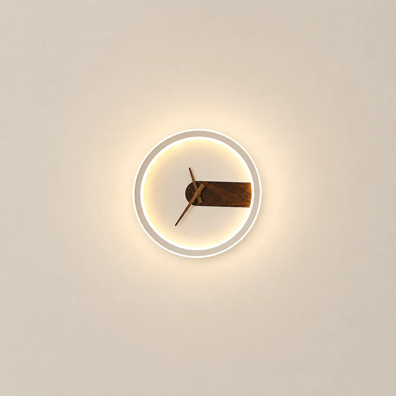Nielsen Modern Clock Design Wall Lamp, 3 Color - Lumpaz