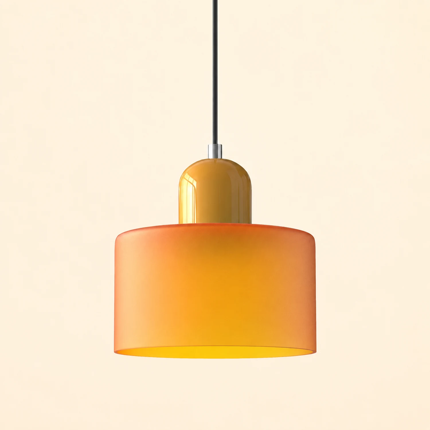 Morandi Modern White Glass Kitchen Island Pendant Light - Lumpaz