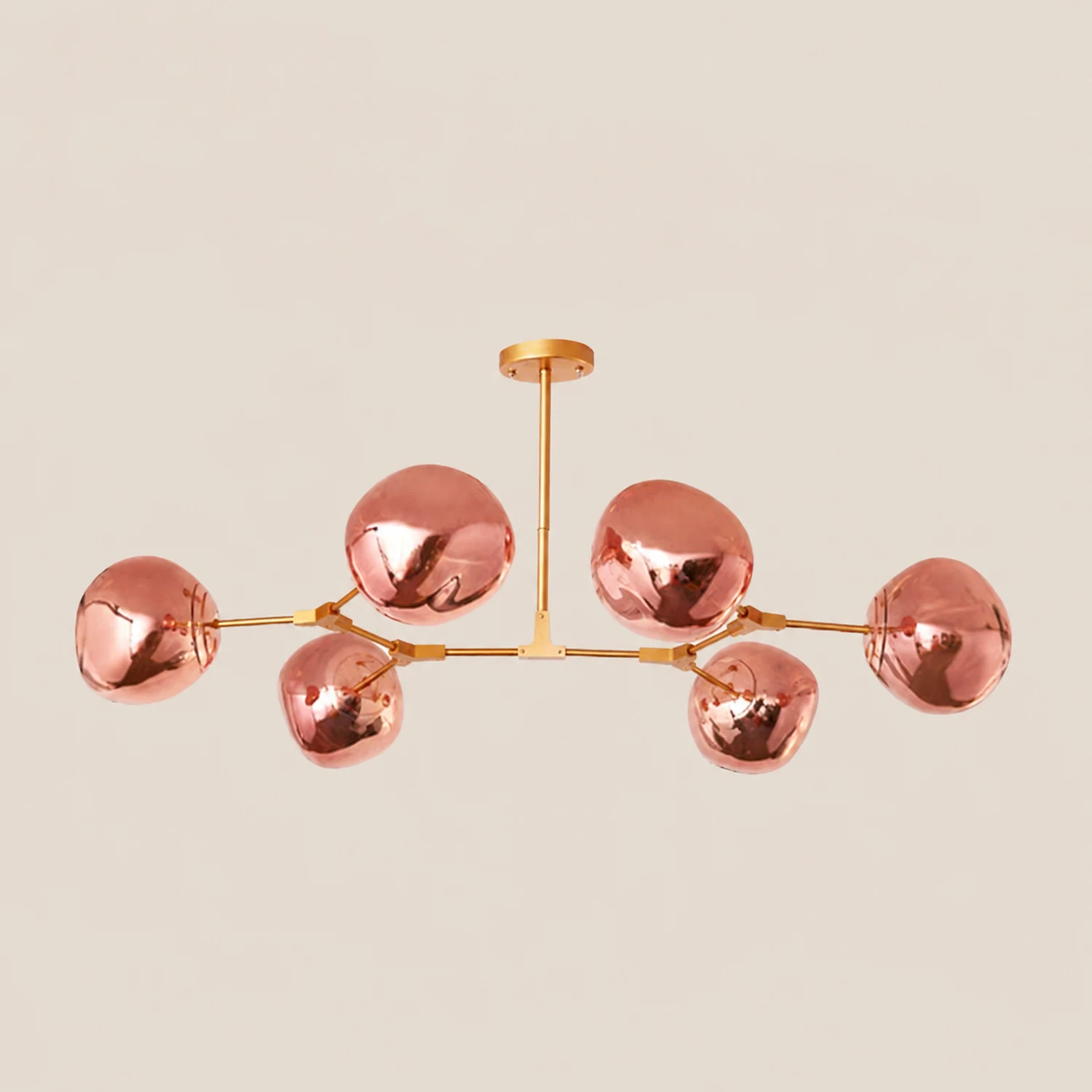 Mirza Modern Globe Lava 3 Pendant Light Fixture 3/6/8 Head - Lumpaz