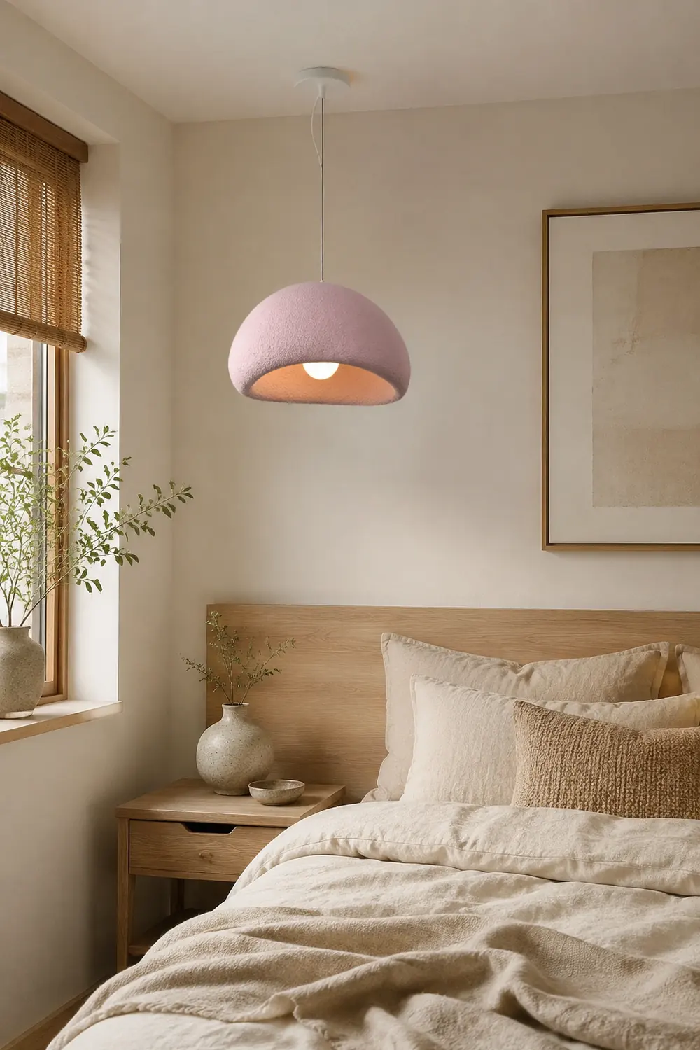 Byers Wabi-Sabi Spherical Cloud Pendant Light, Gray/White/Pink/Blue - Lumpaz