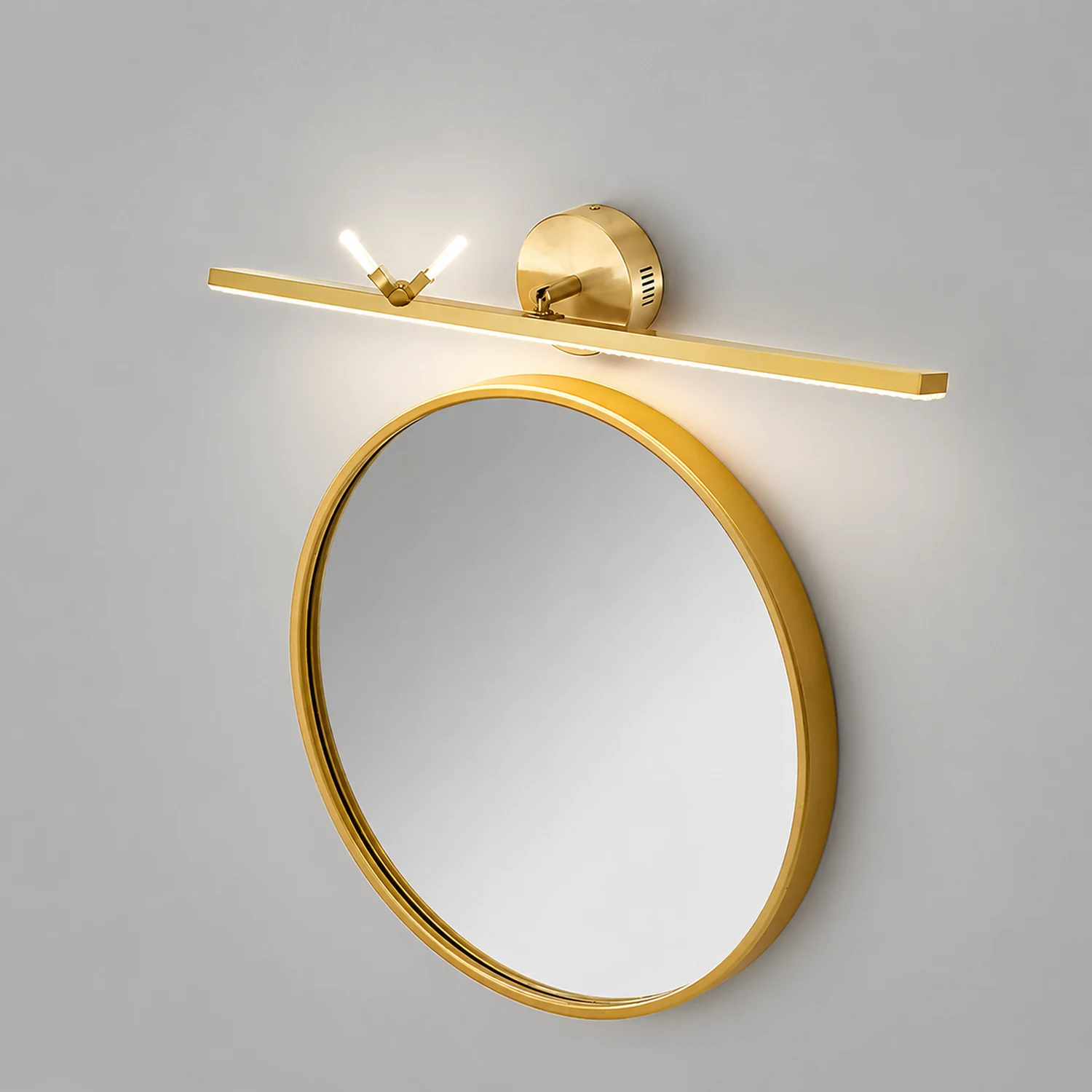 Kady Luxury Butterfly Linear Wall Lamp, Metal/Acrylic, Gold - Lumpaz