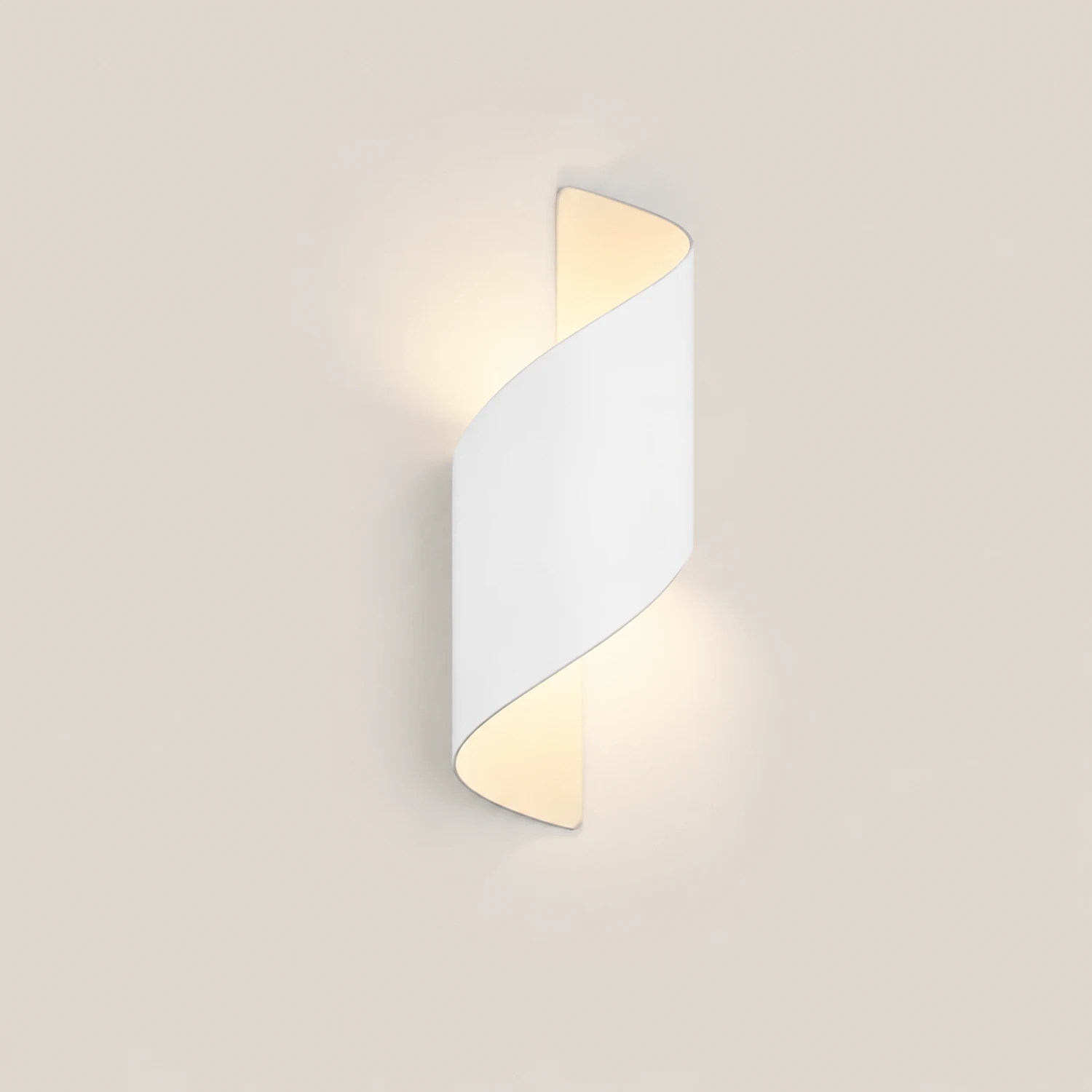 Orr Modern Conch Shape Metal Indoor Wall Lamp, Black/White/Gold - Lumpaz