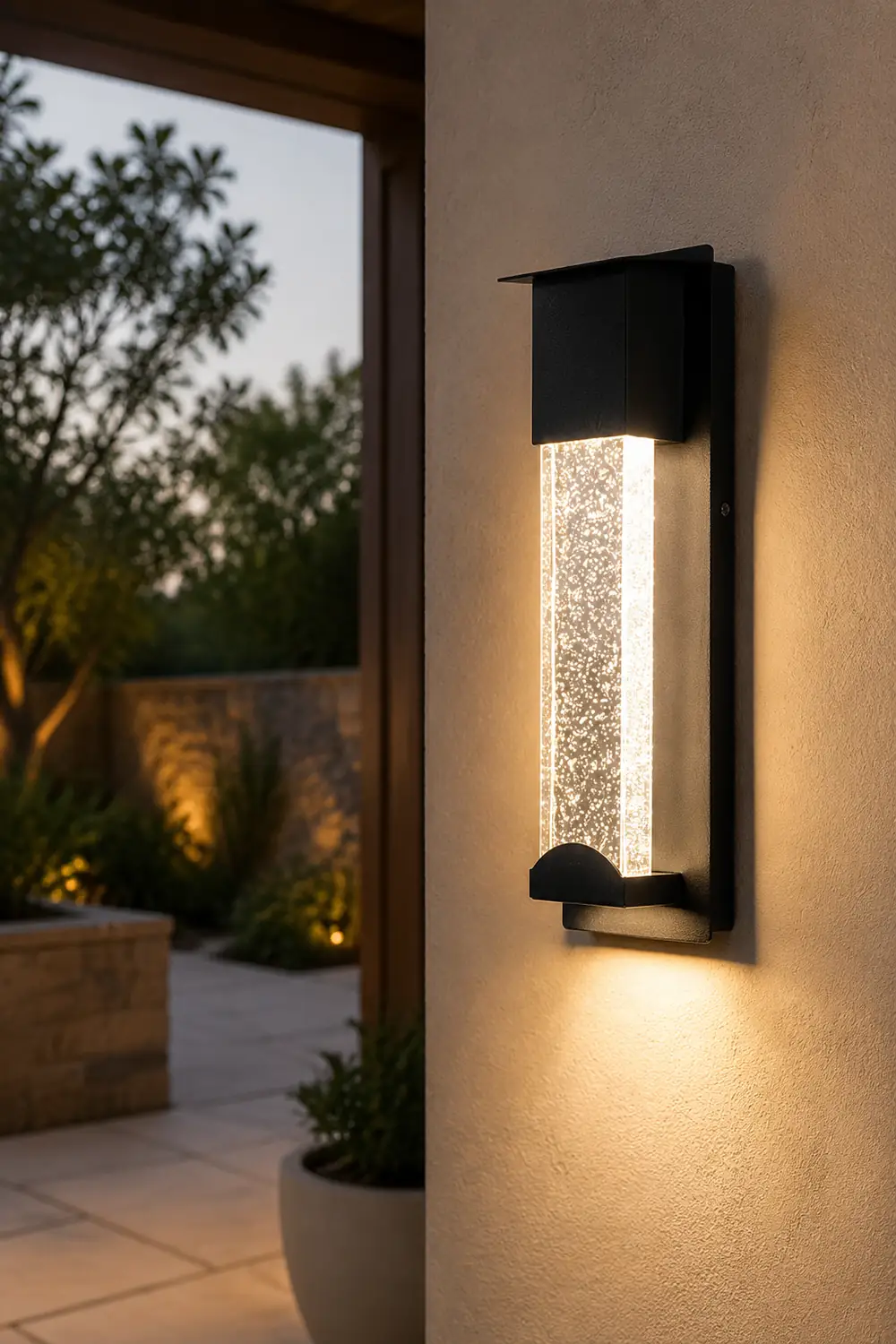 Orr Outdoor Wall Lamp, Steady/Sensor Lights - Lumpaz