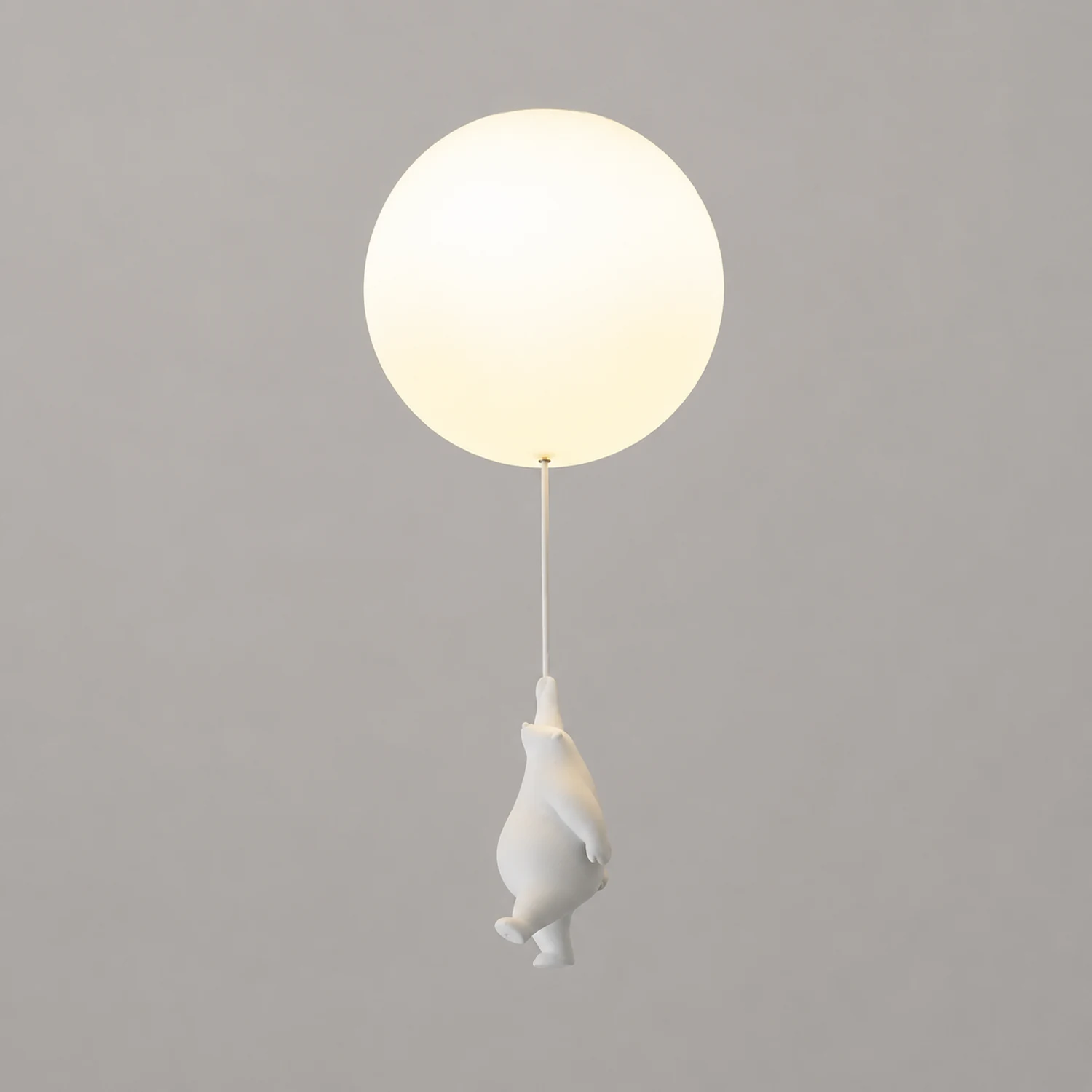 Fateh Bear Balloon LED Flush Mount Ceiling Light 3 Style White - Lumpaz