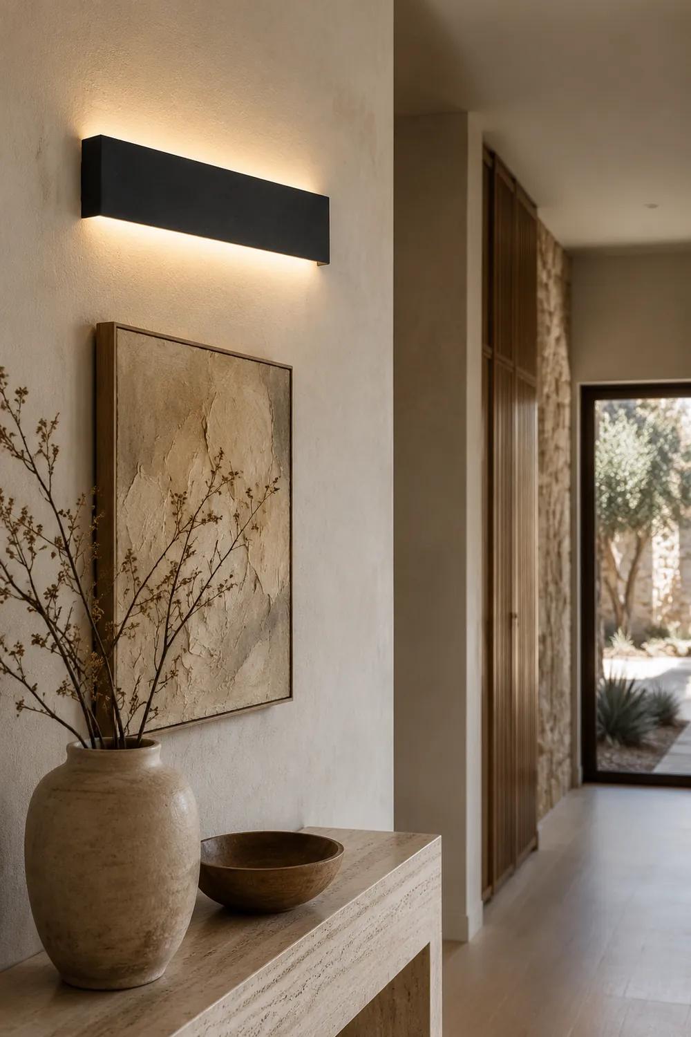 Edge Minimalist Rectangular Wall Lamp Black/White/Gold Bathroom - Lumpaz