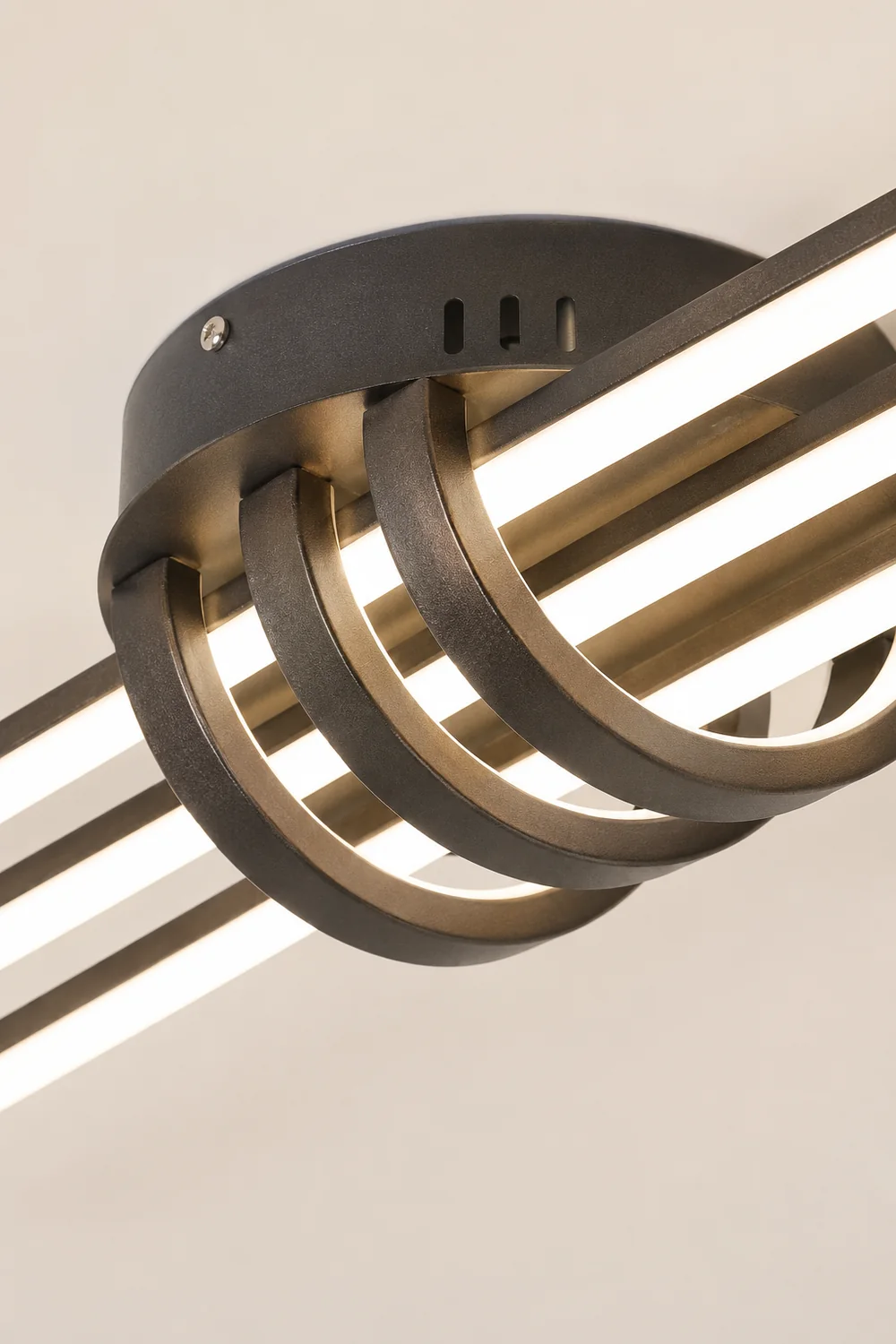 Edge Modern Linear Flush Mount Ceiling Lights, Black/White - Lumpaz