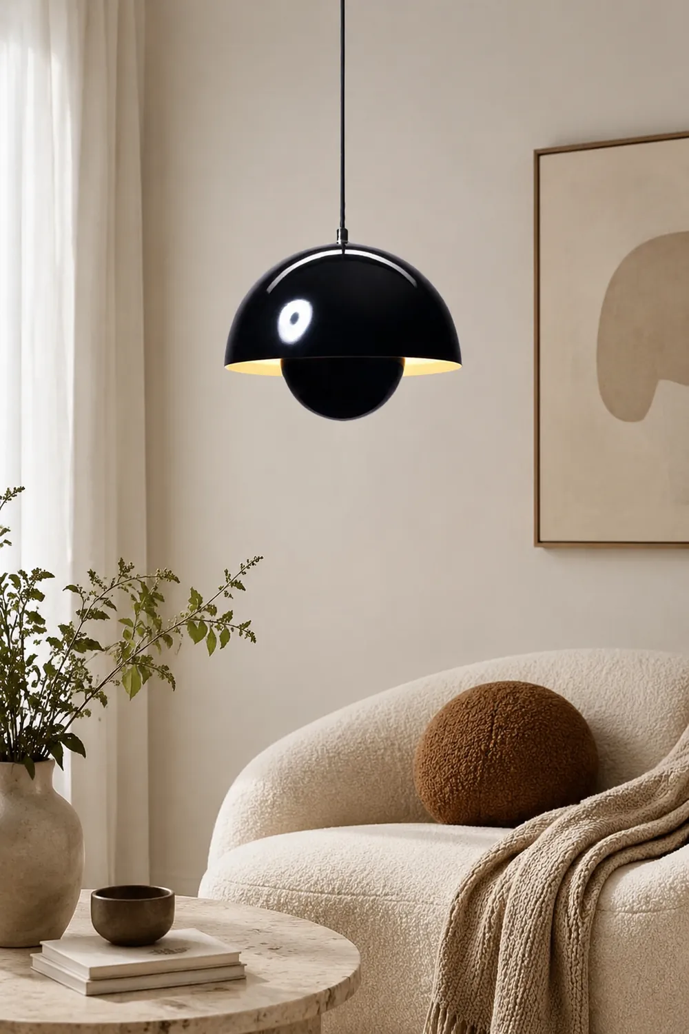Morandi Modern Colorful Art Deco Pendant Light Metal Bedroom - Lumpaz