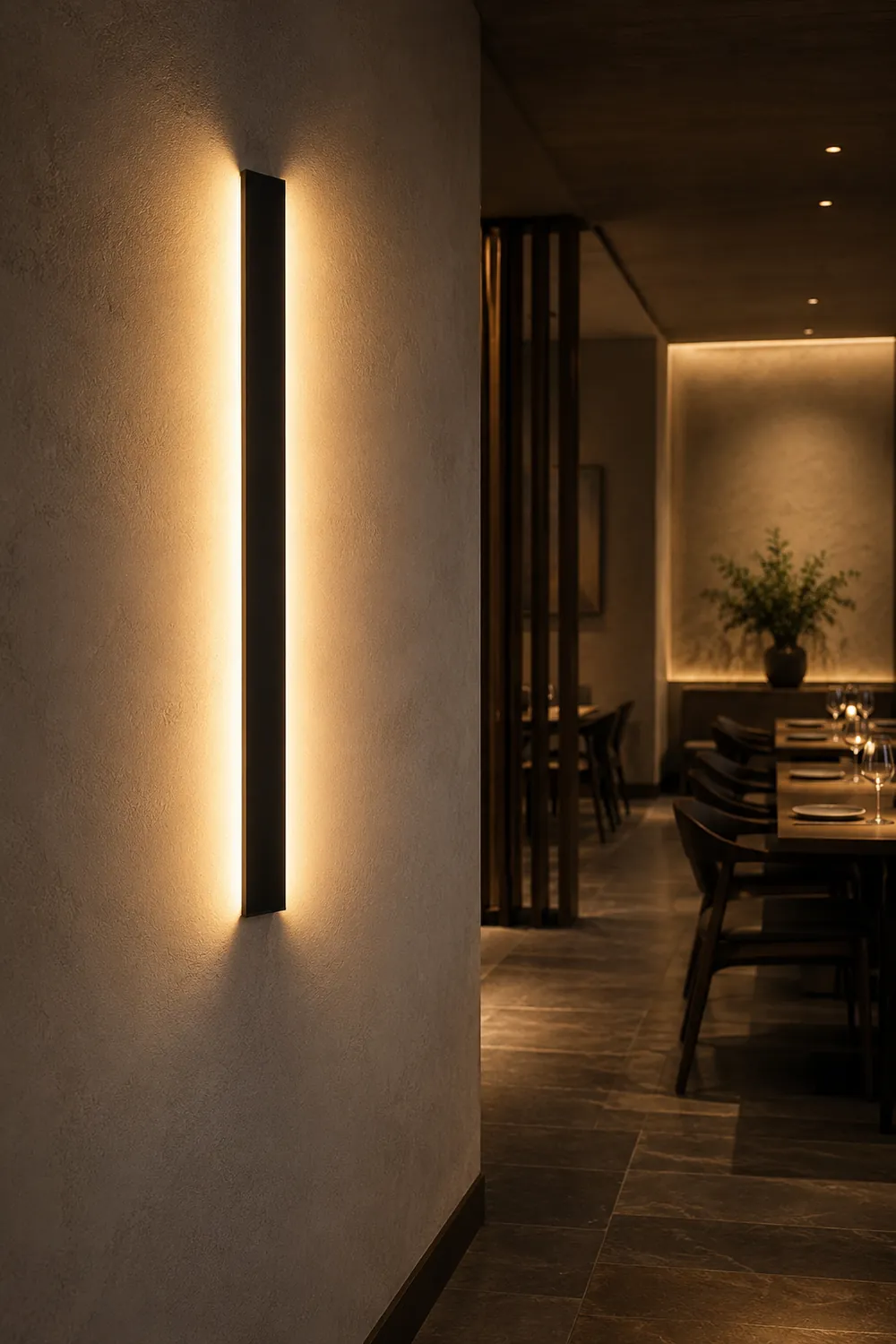 Edge Minimalist Wall Lamp, Black/White - Lumpaz