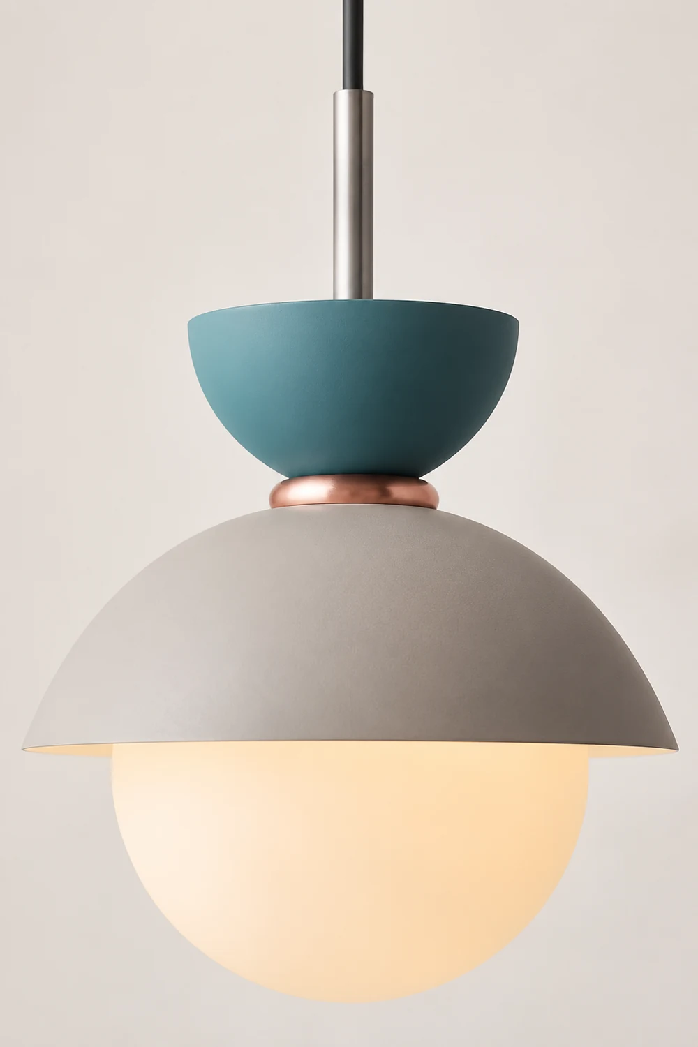 Cairns Nordic Metal Colorful Globe Pendant Light, Bedroom - Lumpaz