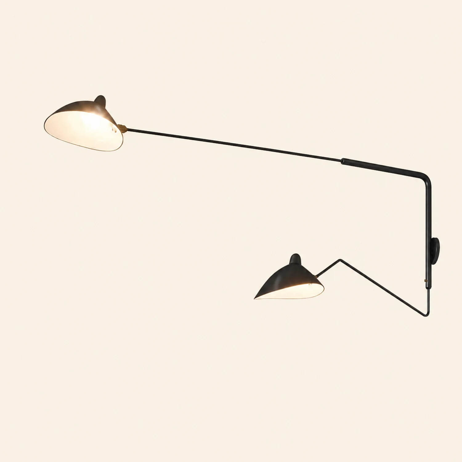 Schmitt Wall Lamp Industry, Metal, Black, Living Room - Lumpaz