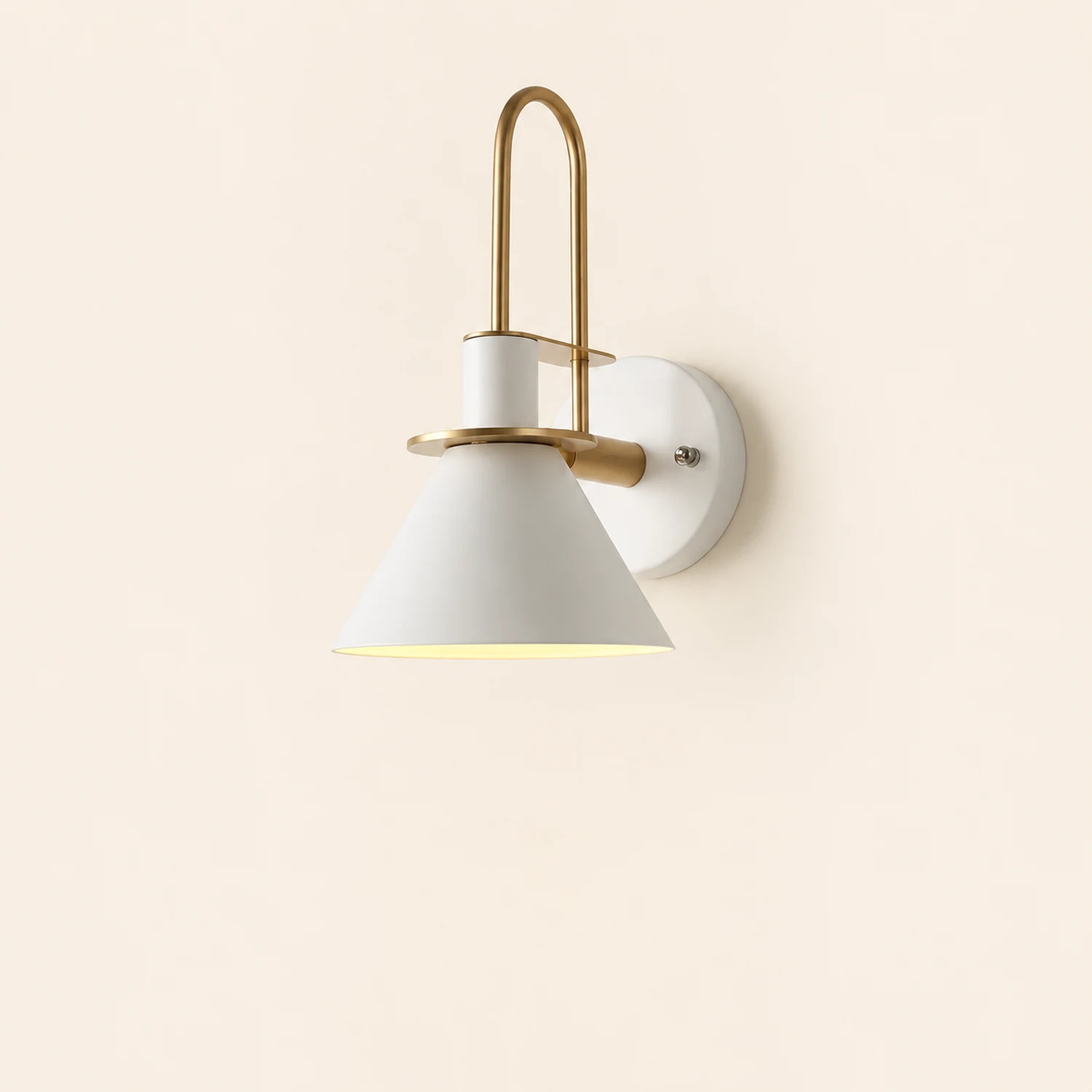 Morandi Vintage Horn Shape Metal Wall Lamp, Living room/Bedroom/Bathroom - Lumpaz