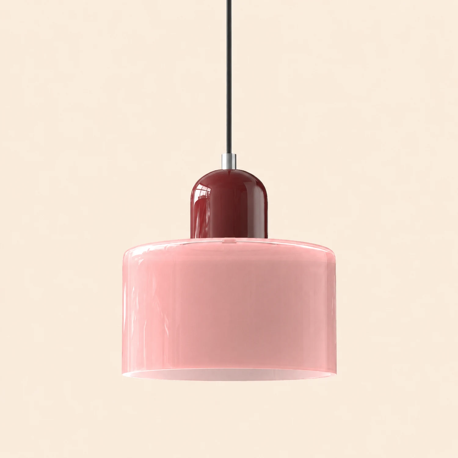 Morandi Modern White Glass Kitchen Island Pendant Light - Lumpaz