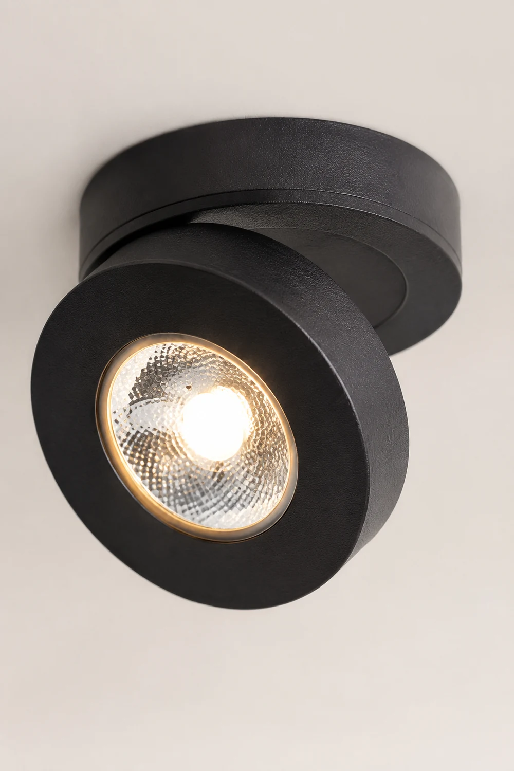 Modern Ceiling Lighting Round, Novak Flush Mount, White/Black, Kitchen - Lumpaz