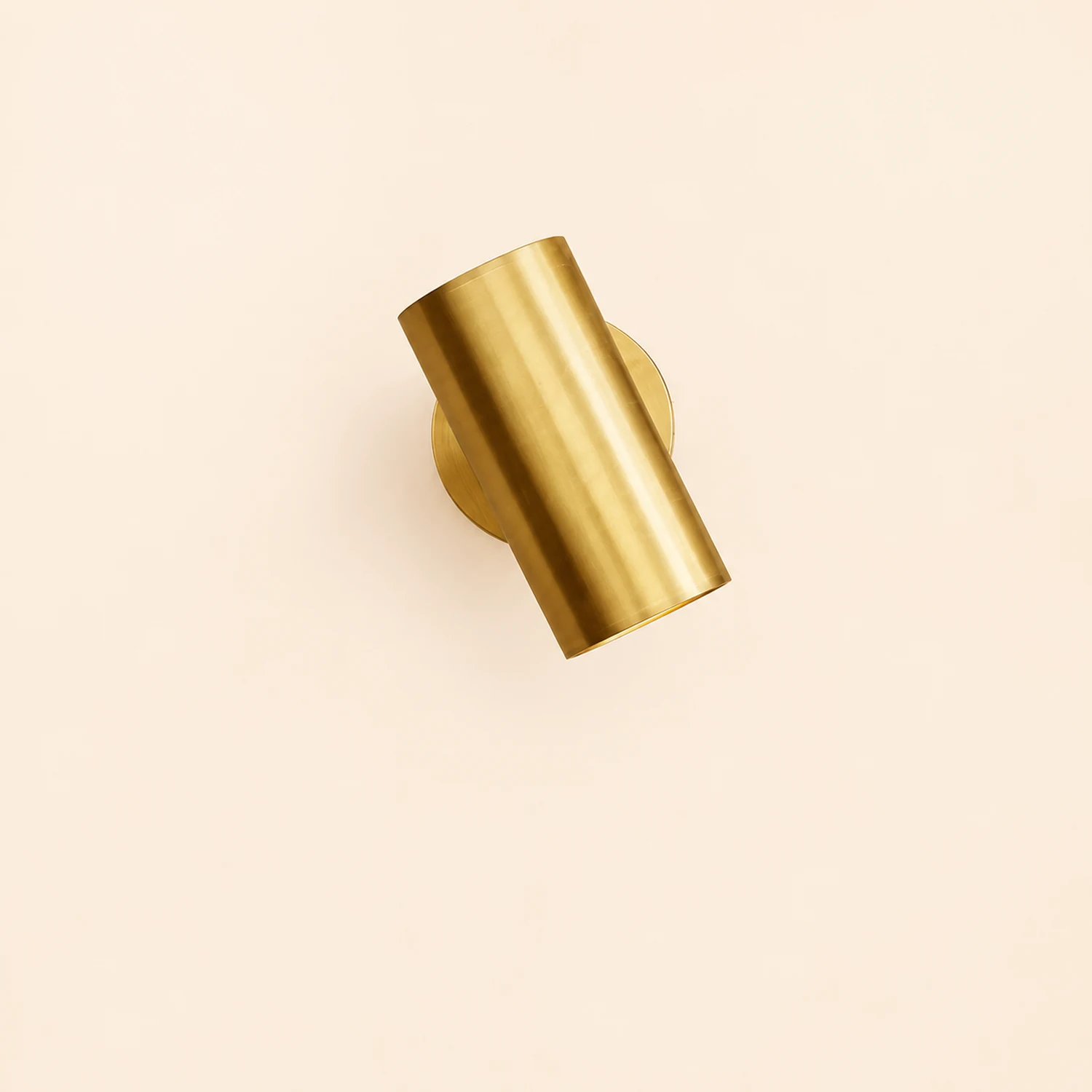 Freja Moden Spotlight Cylindrical Metal Wall Lamp, Gold/Black - Lumpaz