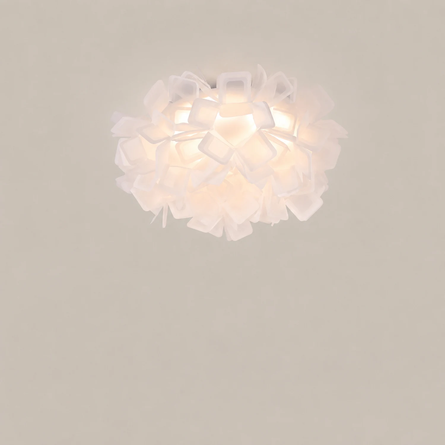 Morandi Art Deco Flower Acrylic Flush Mount Ceiling Light 7 Colors - Lumpaz