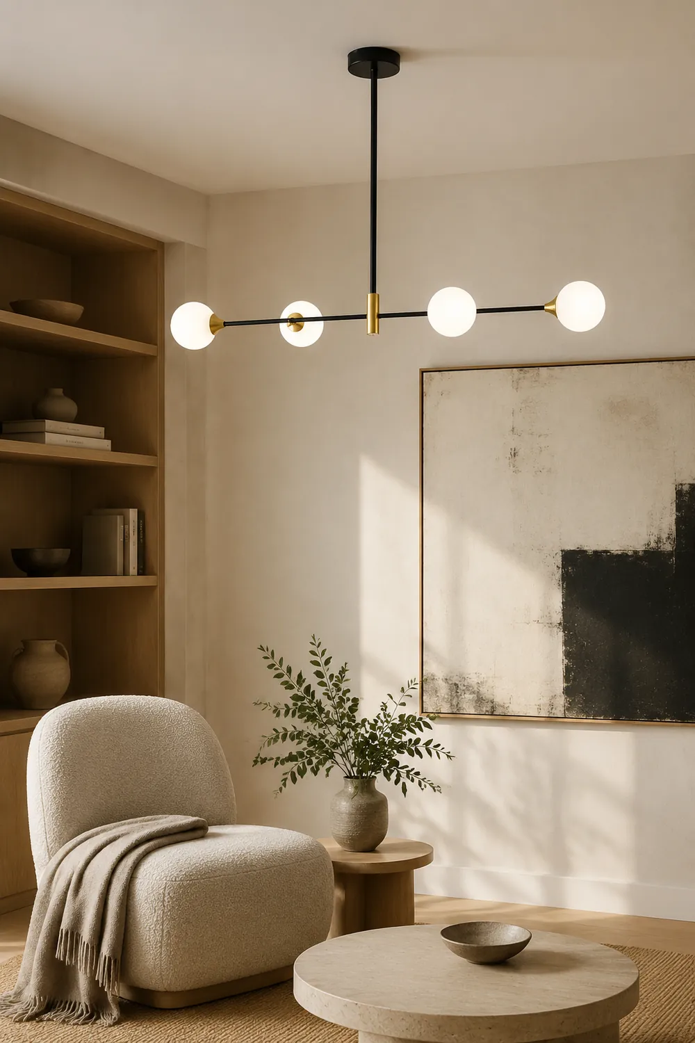 Valentina Nordic Bubble Metal Pendant Light, Black - Lumpaz