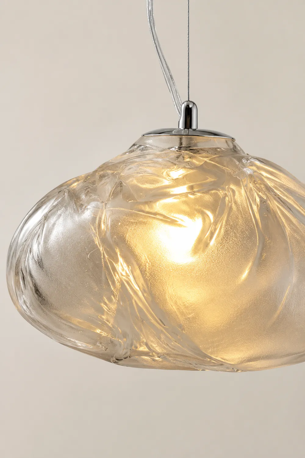 Byers Minimalist Spherical Metal/Glass Pendant Light, 3 Color - Lumpaz