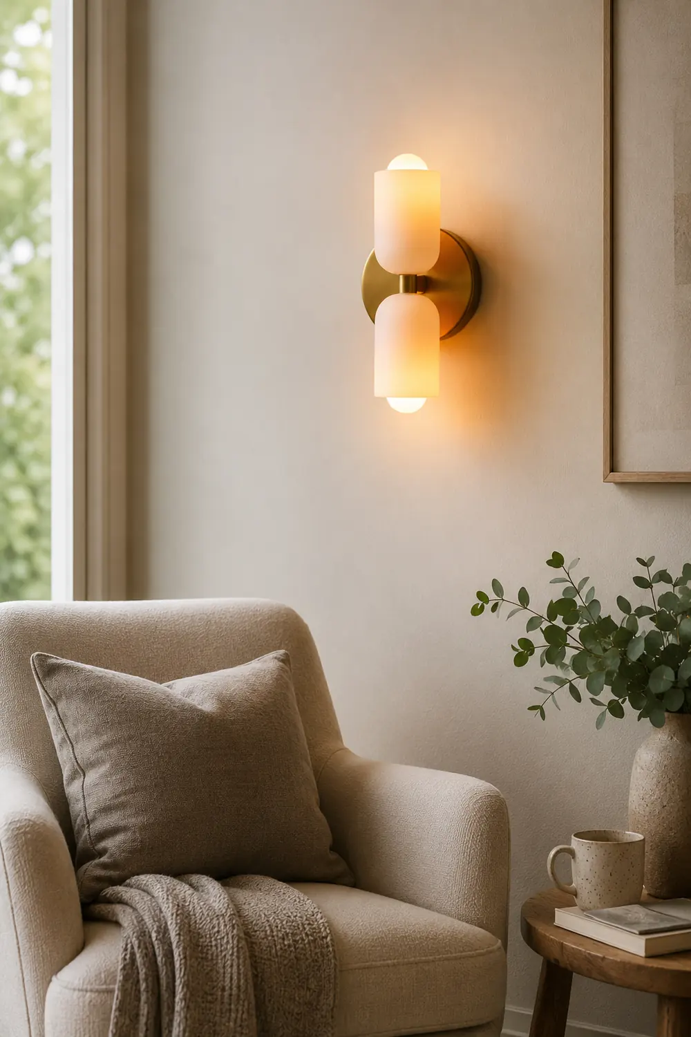 Morandi Modern LED Wall Lamp Gold Black Living Room Bedroom - Lumpaz