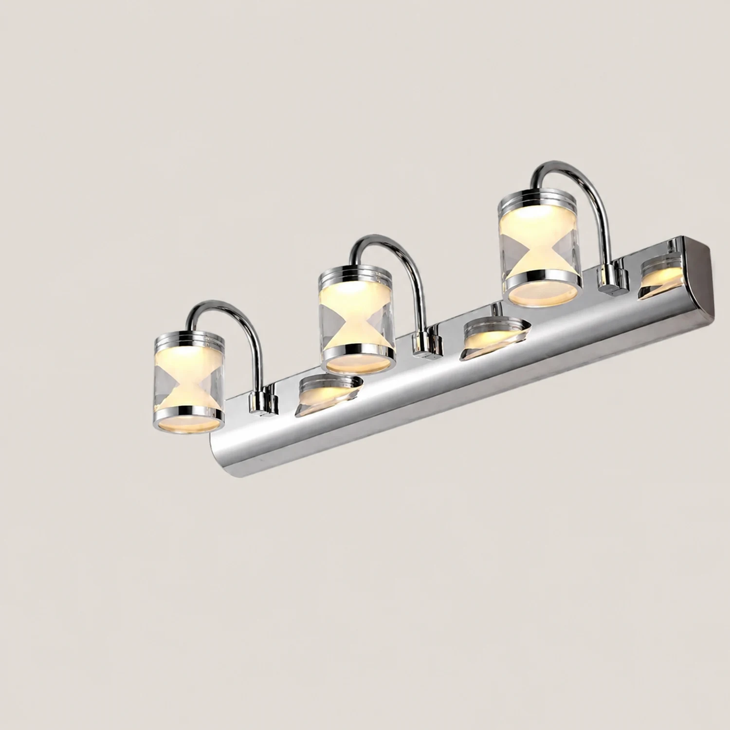 Leigh Modern Lantern Metal/Acrylic Wall Lamp, Silver - Lumpaz