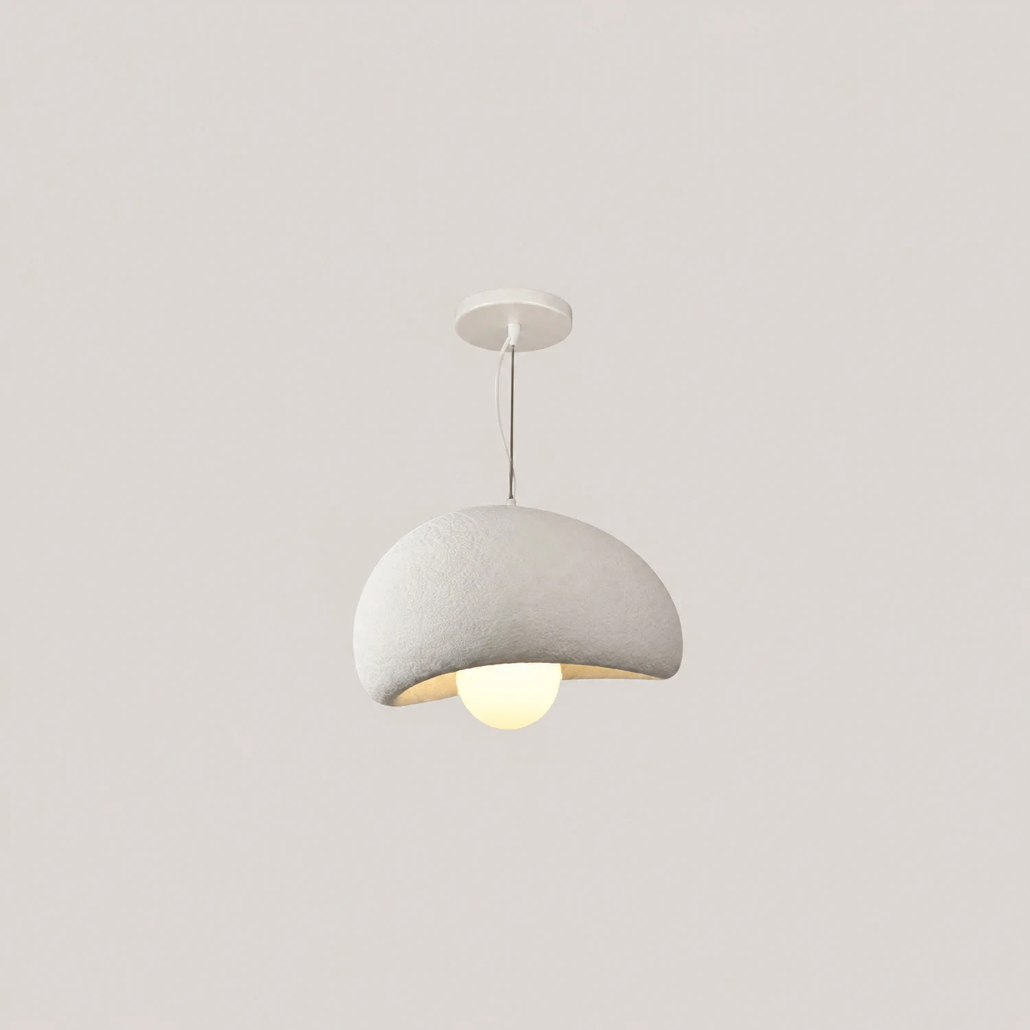 Byers Wabi-Sabi Spherical Cloud Pendant Light, Gray/White/Pink/Blue - Lumpaz
