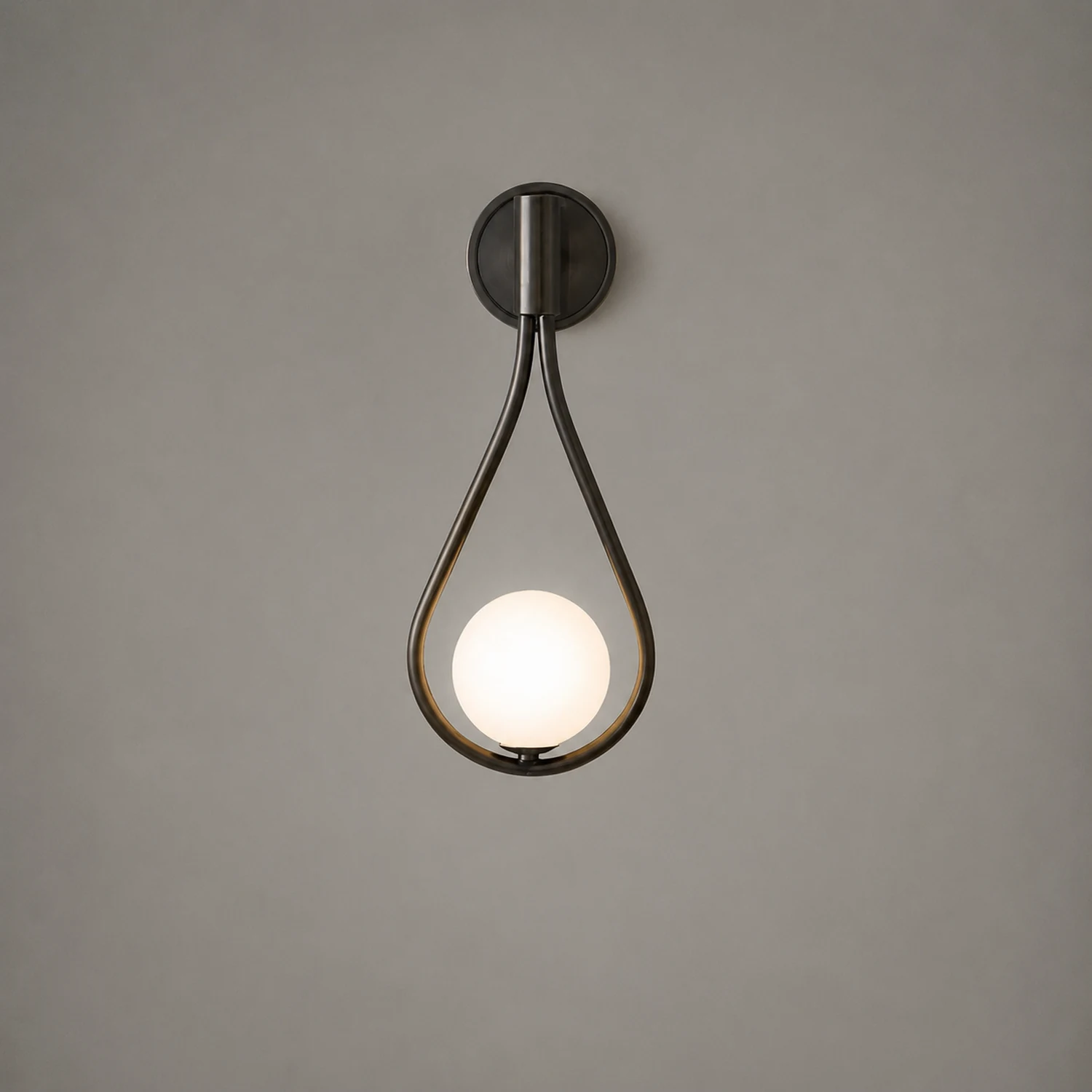 Valentina Nordic Creative Minimalist Water Drop Glass Gold Wall Lamp - Lumpaz