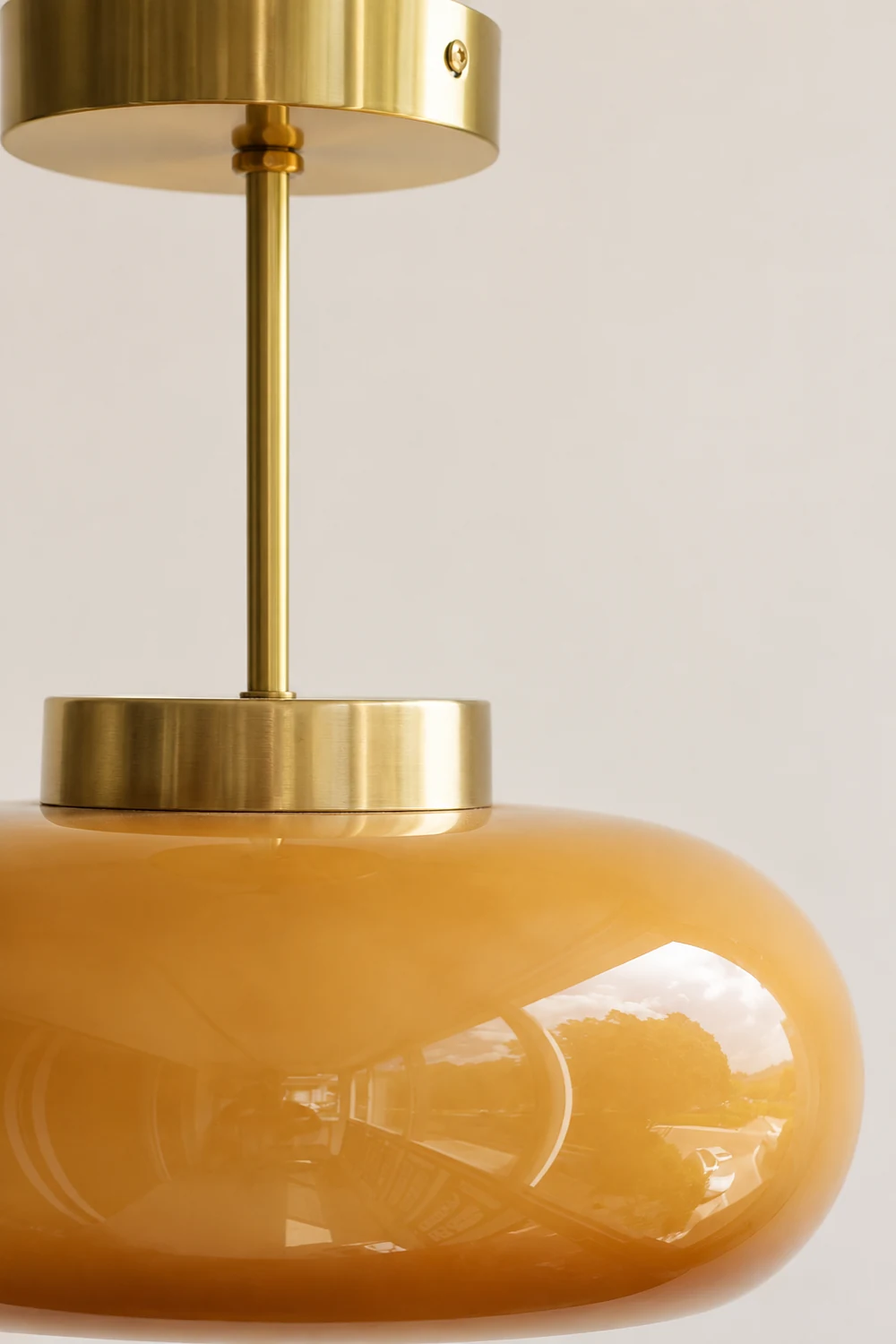 Sanna Modern Semi Flush Mount Ceiling Light, Round - Lumpaz