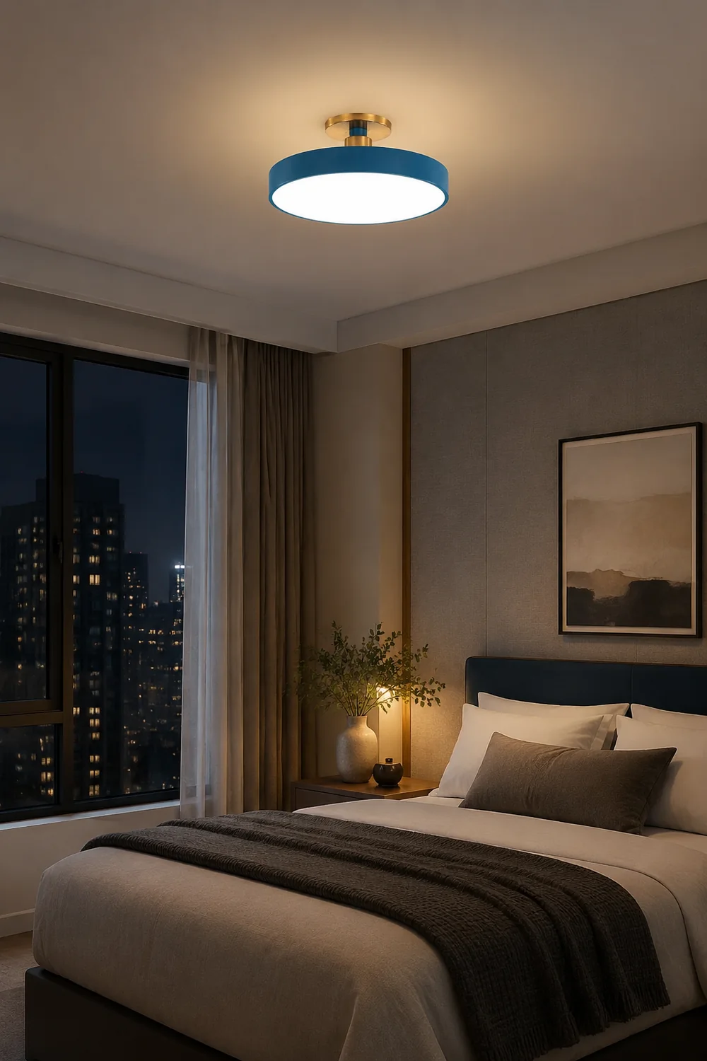 Morandi Nordic Minimalist Round Flush Mount Ceiling Light - Lumpaz