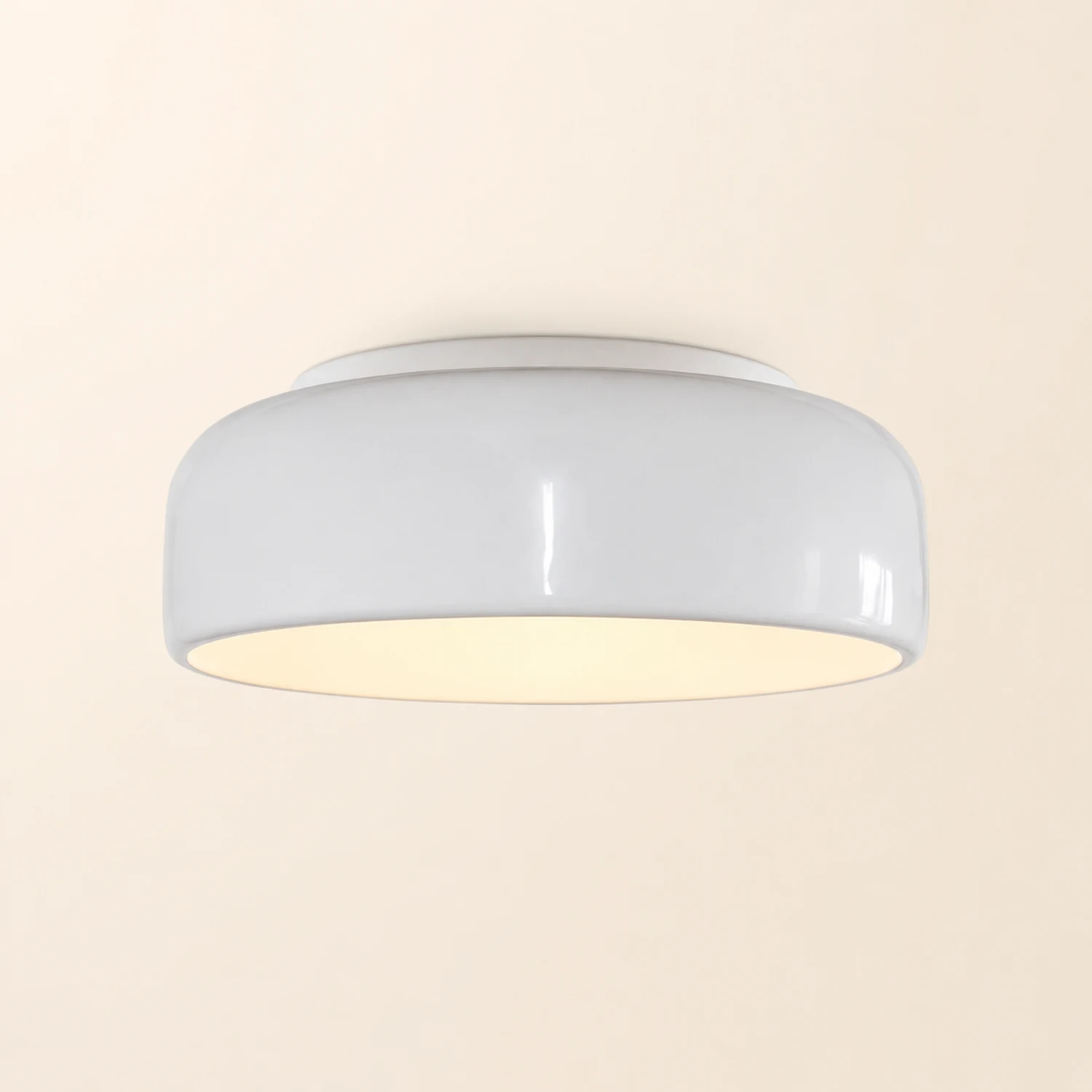 Morandi Vintage LED Ceiling Light White Red Study Bedroom Kitchen - Lumpaz